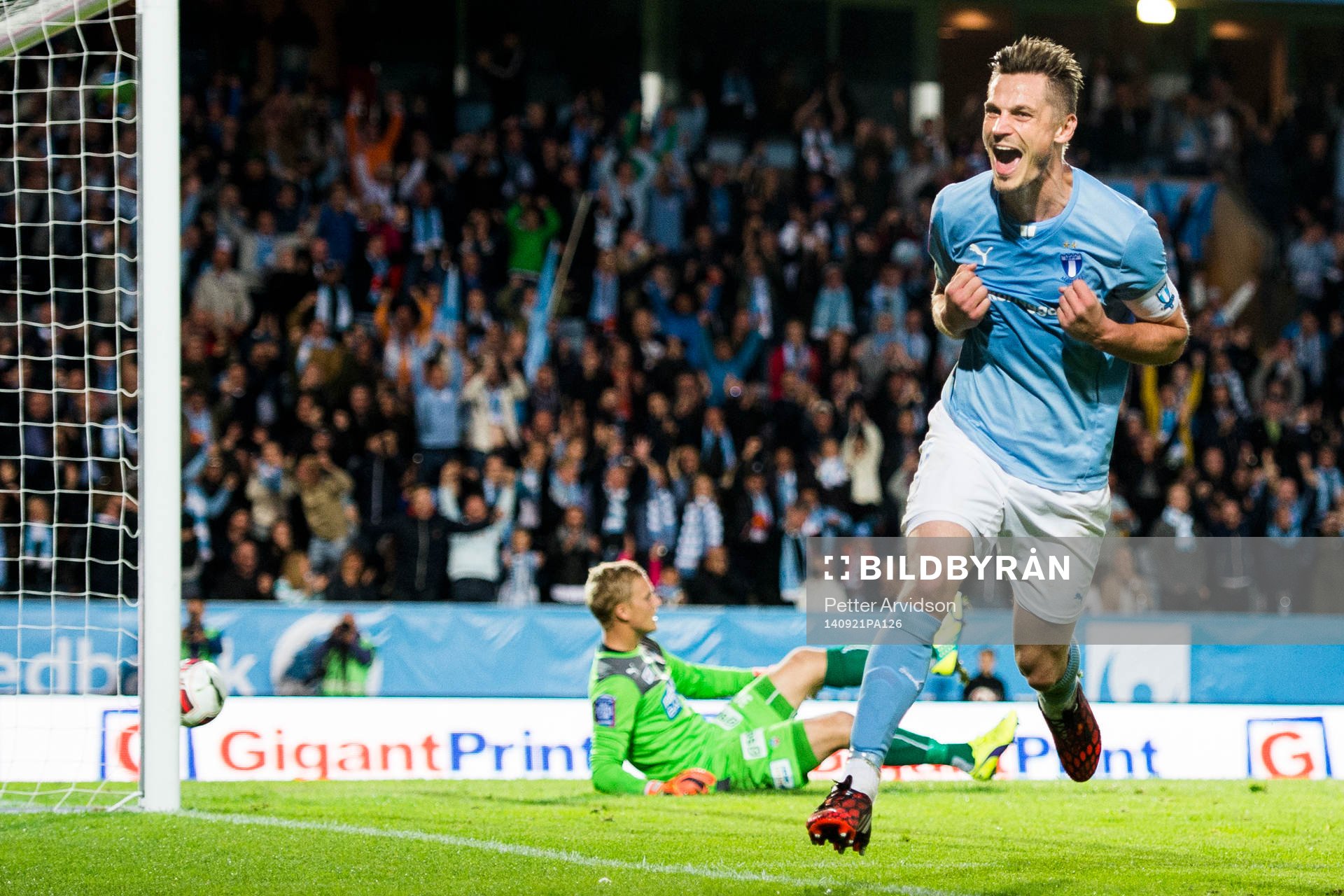 Malmö FFs Markus Rosenberg jublar
