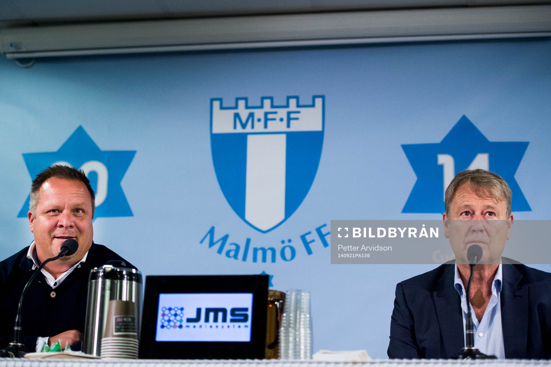 Helsingborgs tränare Roar Hansen och Malmö FFs tränare