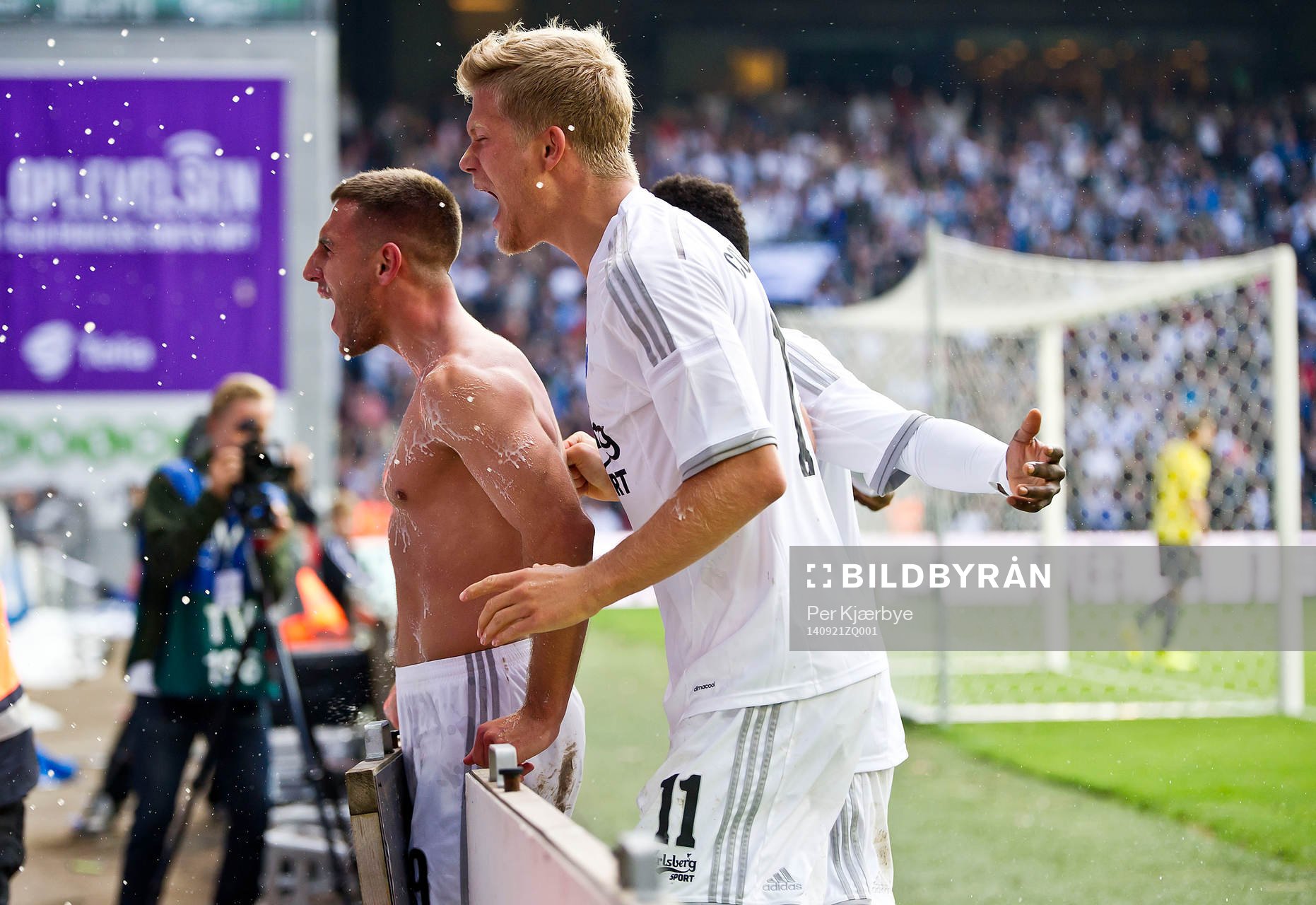Baskim Kadrii, FCK Andreas Cornelius, FCK Danny Amankwaa,