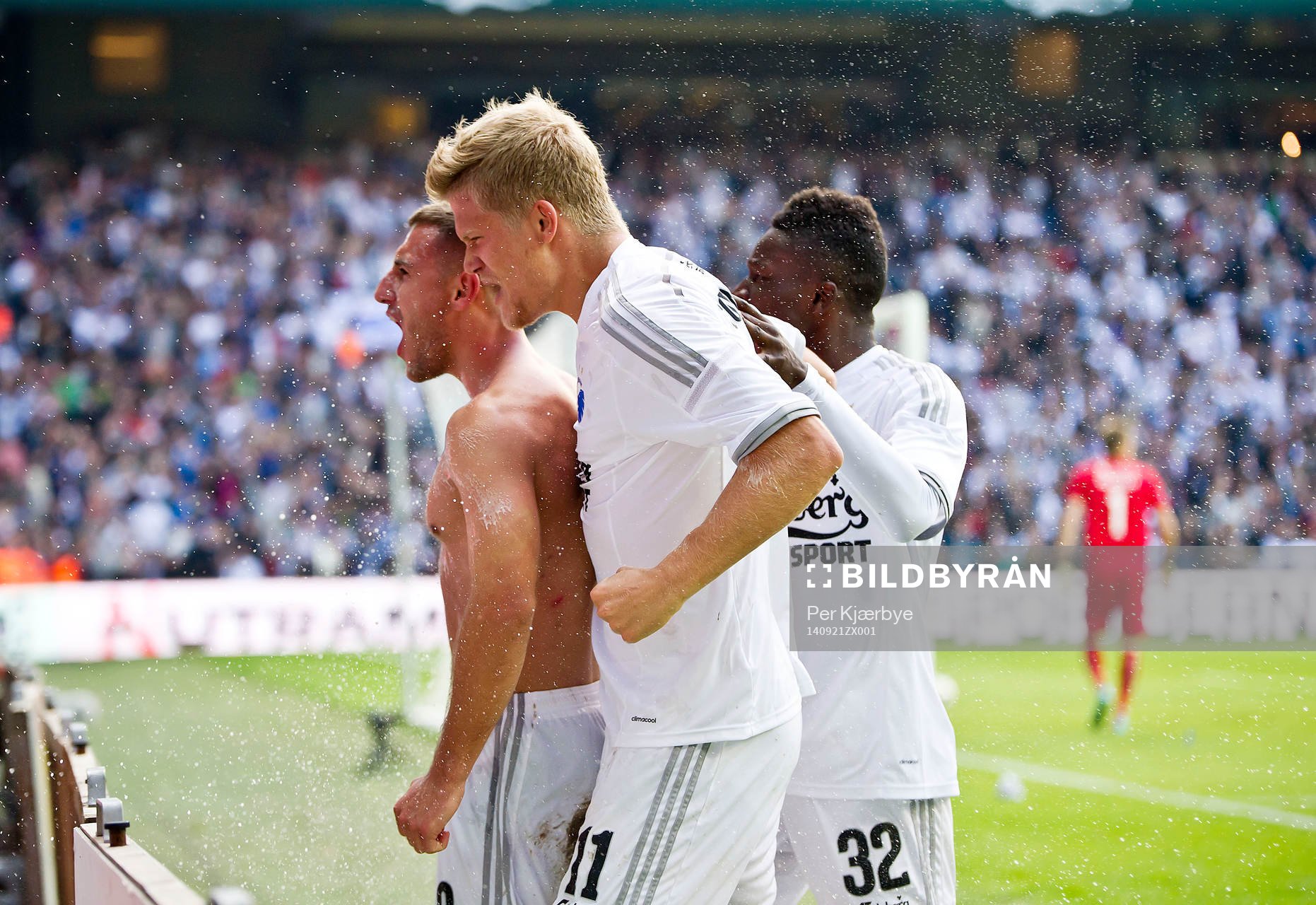 Baskim Kadrii, FCK Andreas Cornelius, FCK Danny Amankwaa,
