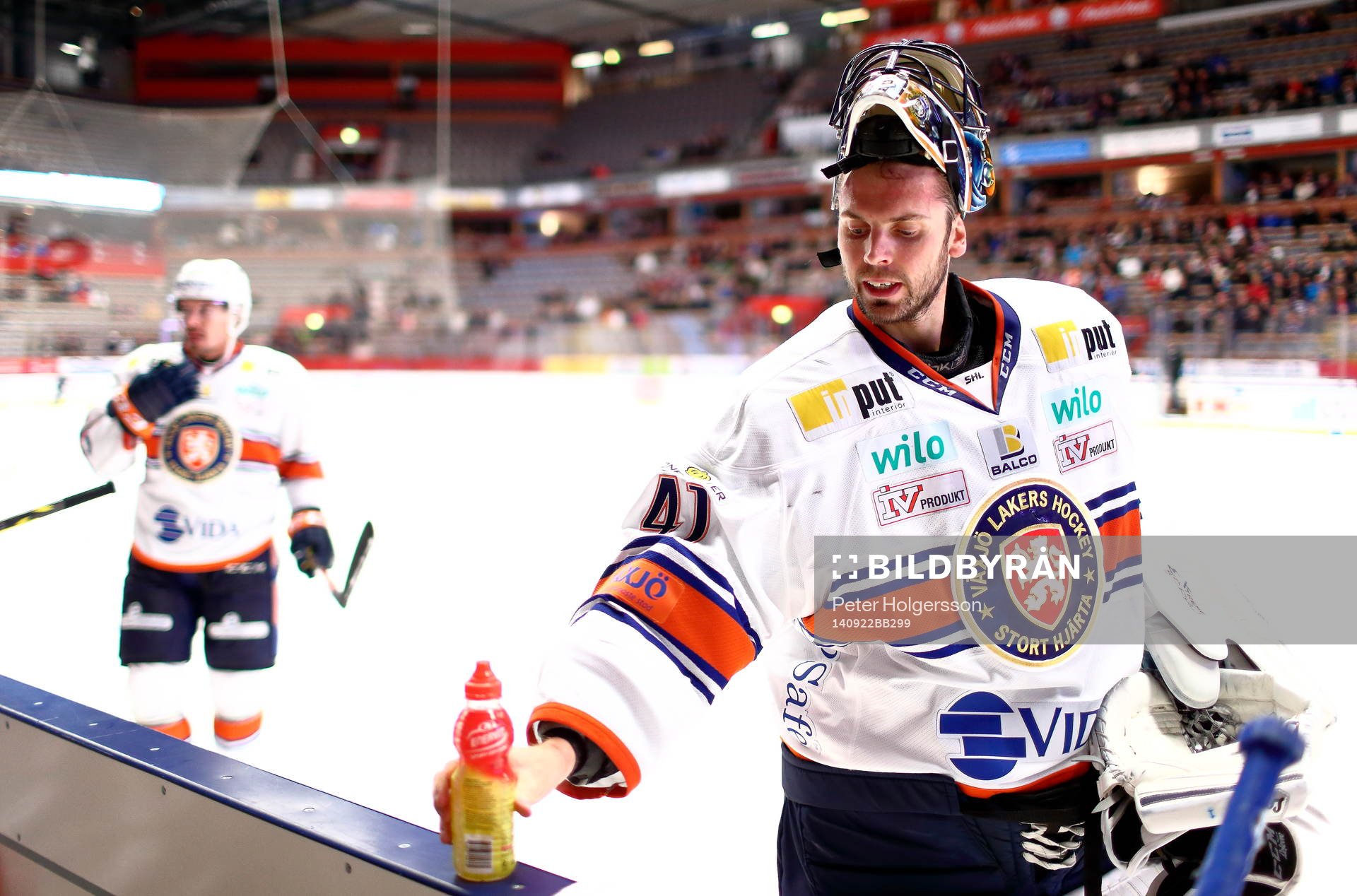 Växjös Cristopher Nihlstorp  dricker