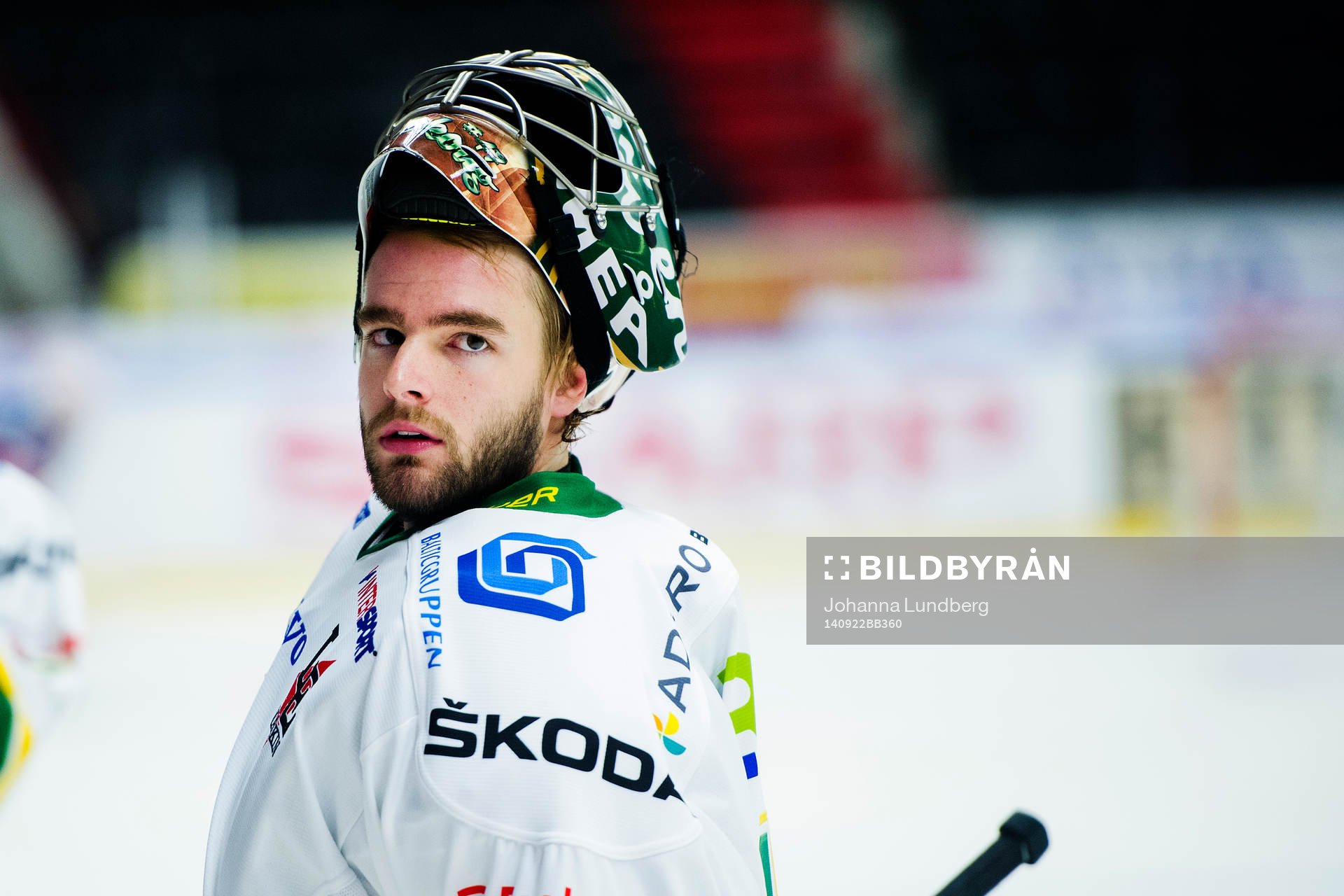 Björklövens målvakt Kevin Lindskoug