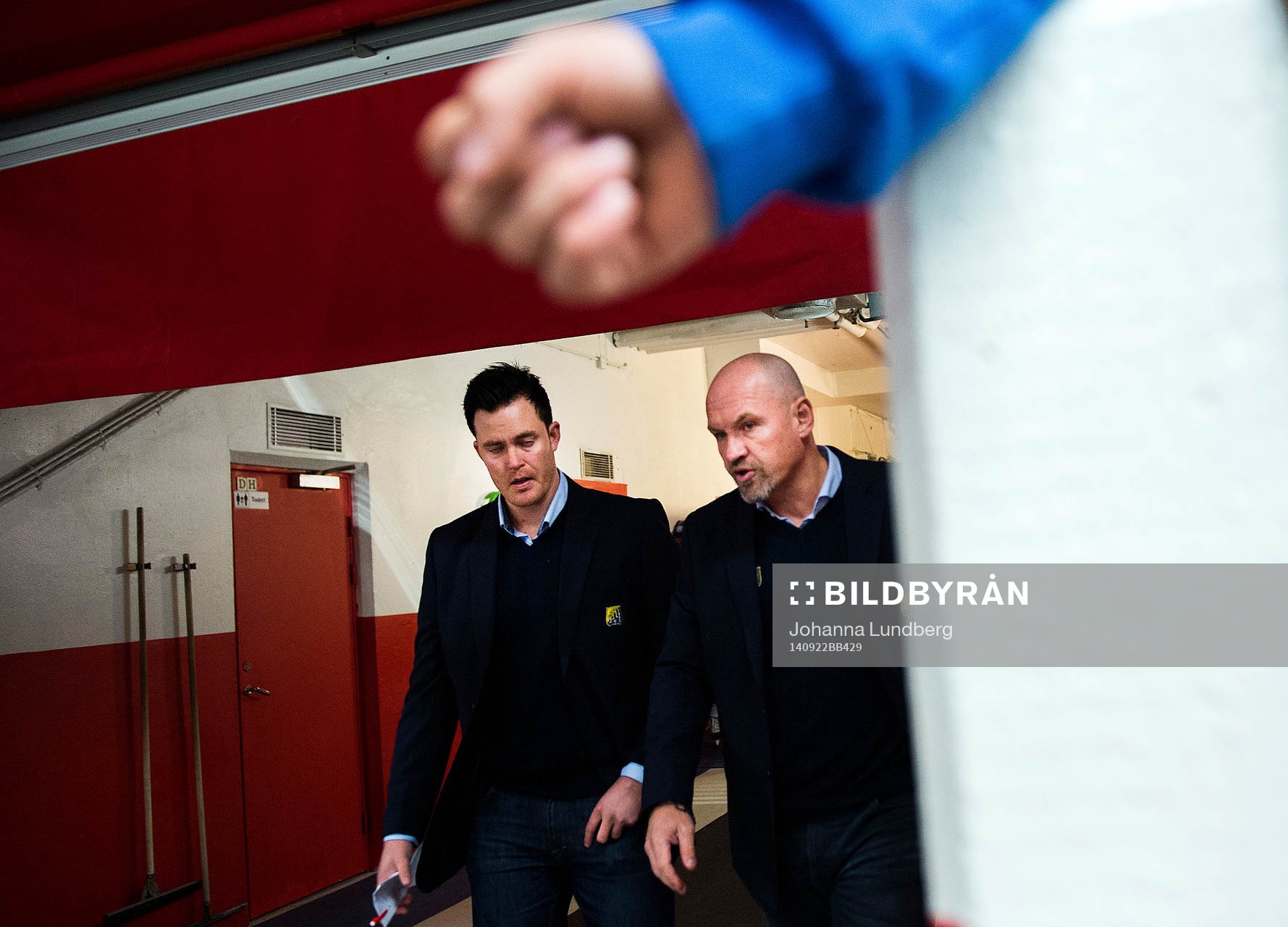 Södertäljes assisterande tränare Jimmy Blixt och