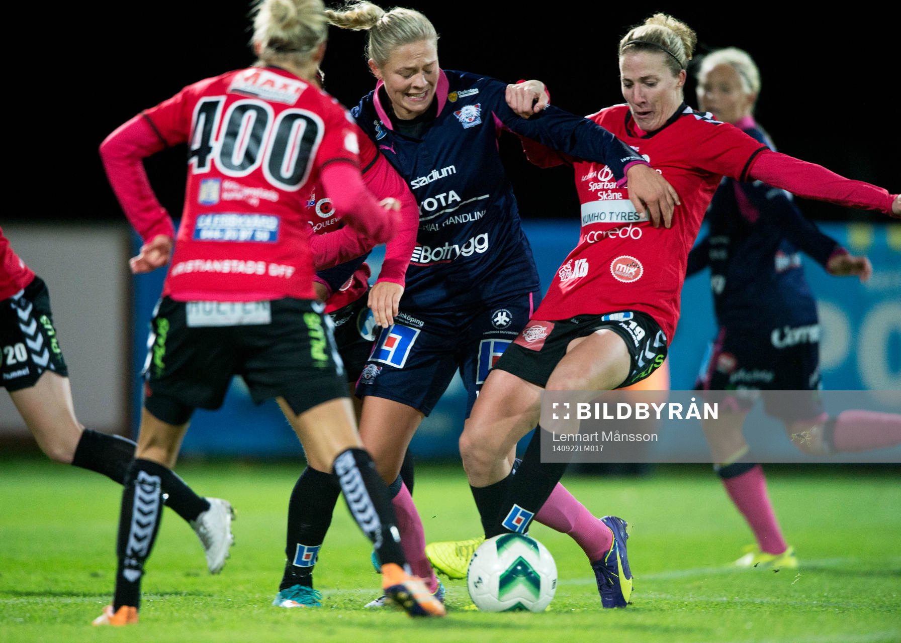 Linköpings Fridolina Rolfö och Kristianstads Therese