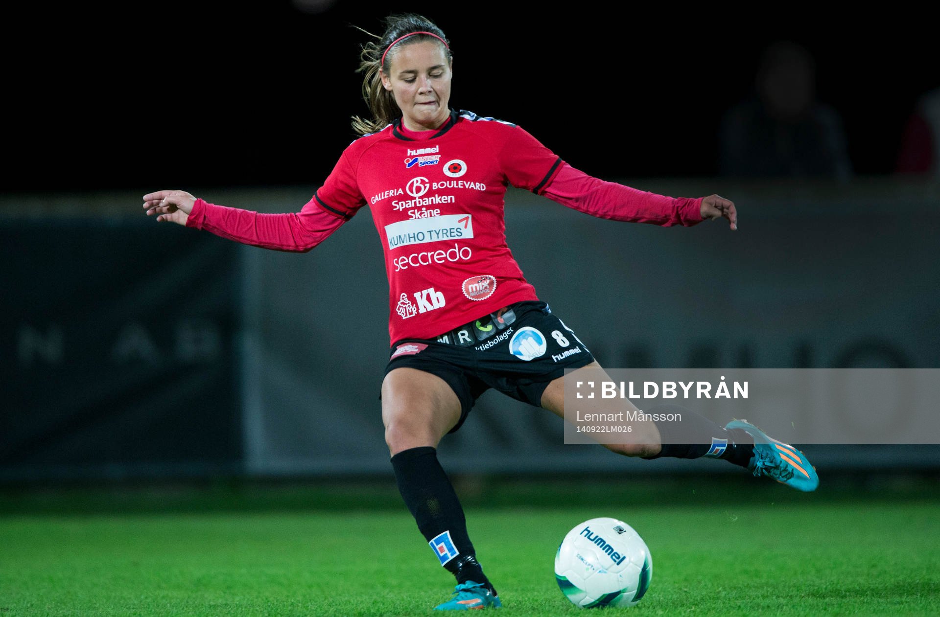 Kristianstads Alice Nilsson i matchen i damallsvenskan
