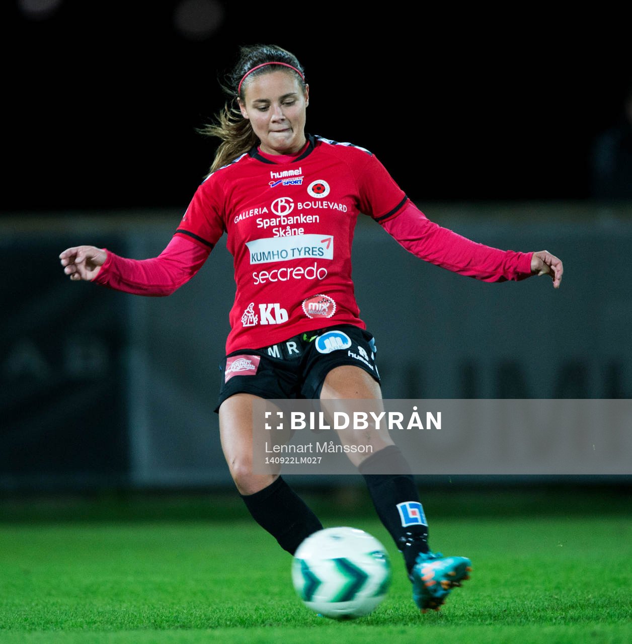 Kristianstads Alice Nilsson i matchen i damallsvenskan