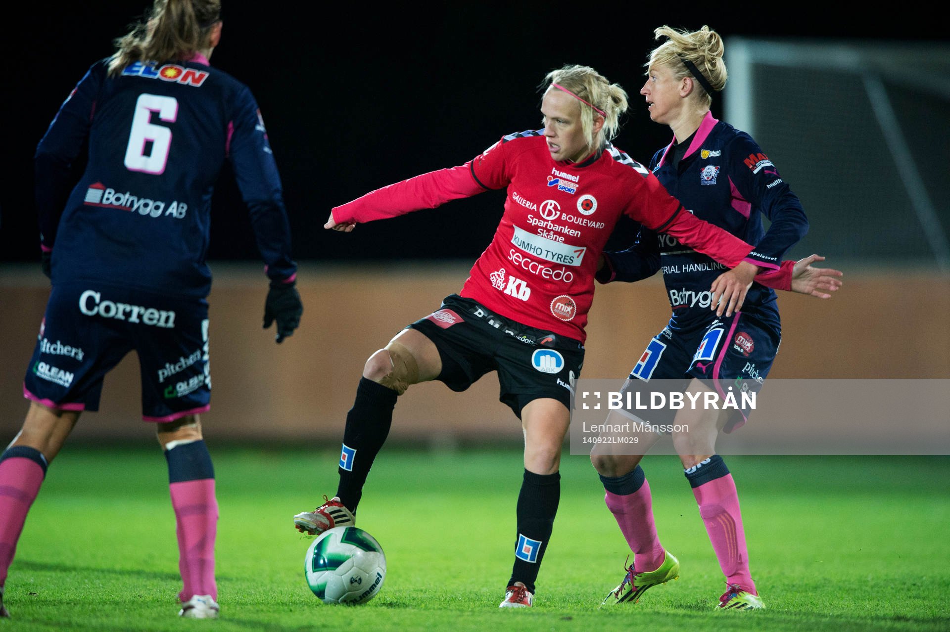 Kristianstads Linnea Liljegärd i matchen i damallsvenskan