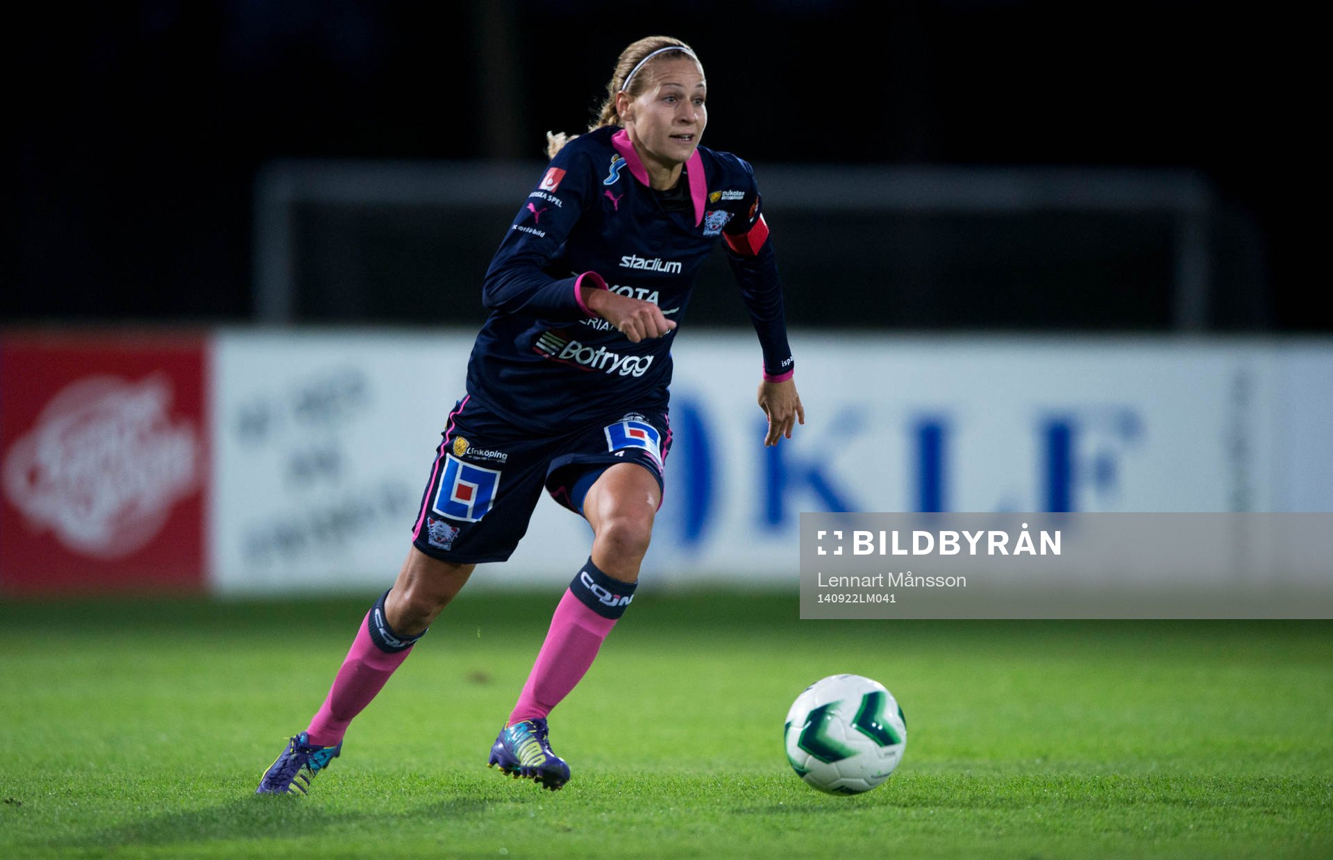  Linköpings Charlotte Rohlin i matchen i damallsvenskan mellan Kristianstad och Linköping i Kristianstad 22 september 2014.