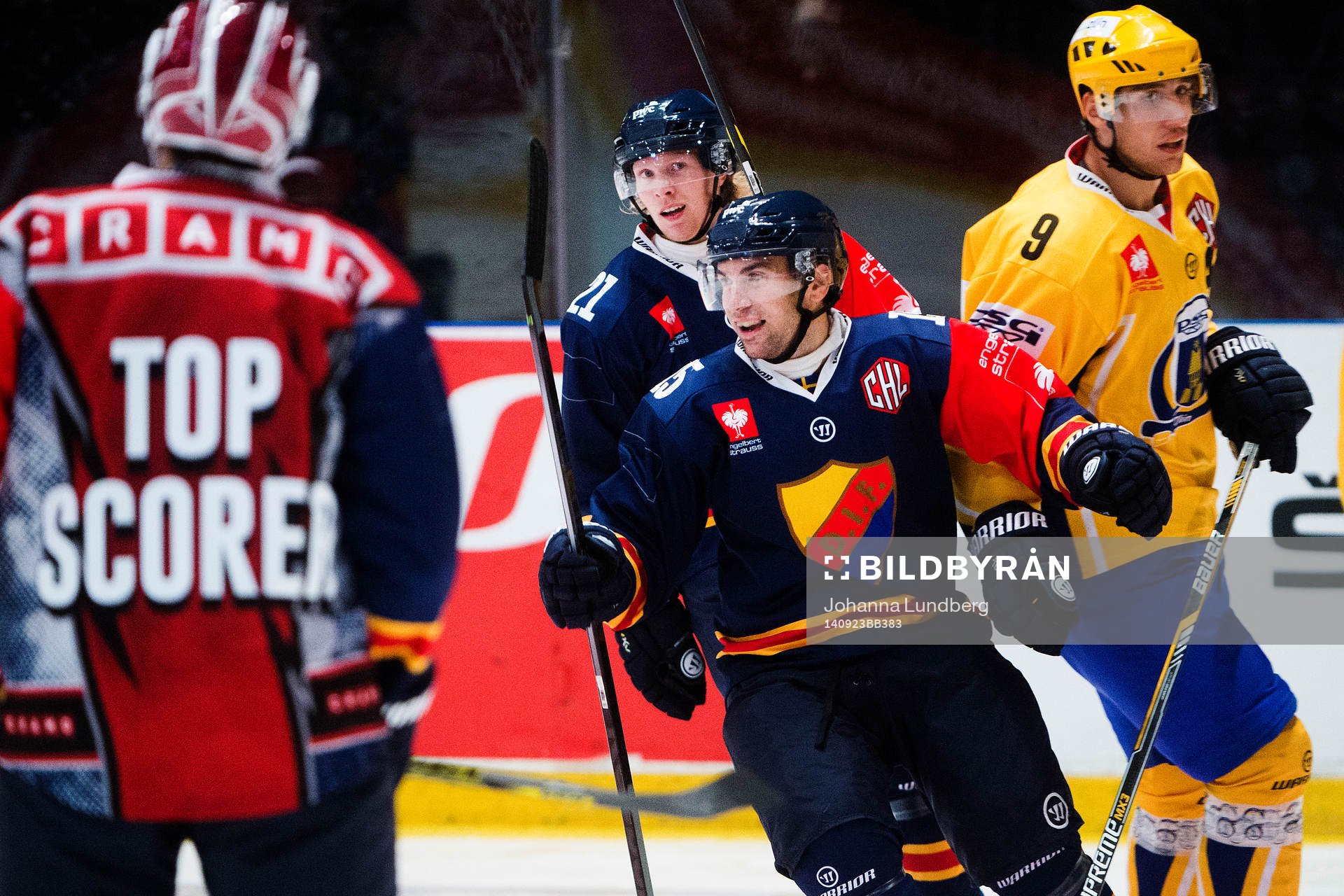Djurgårdens Steve Saviano jublar