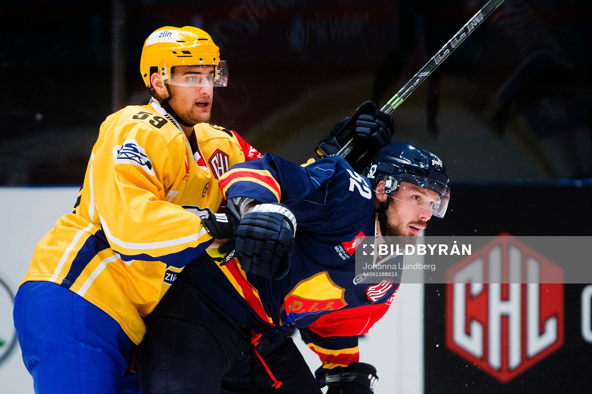 Zlins Oldrich Kotvan och Djurgårdens Mikael Ahlén