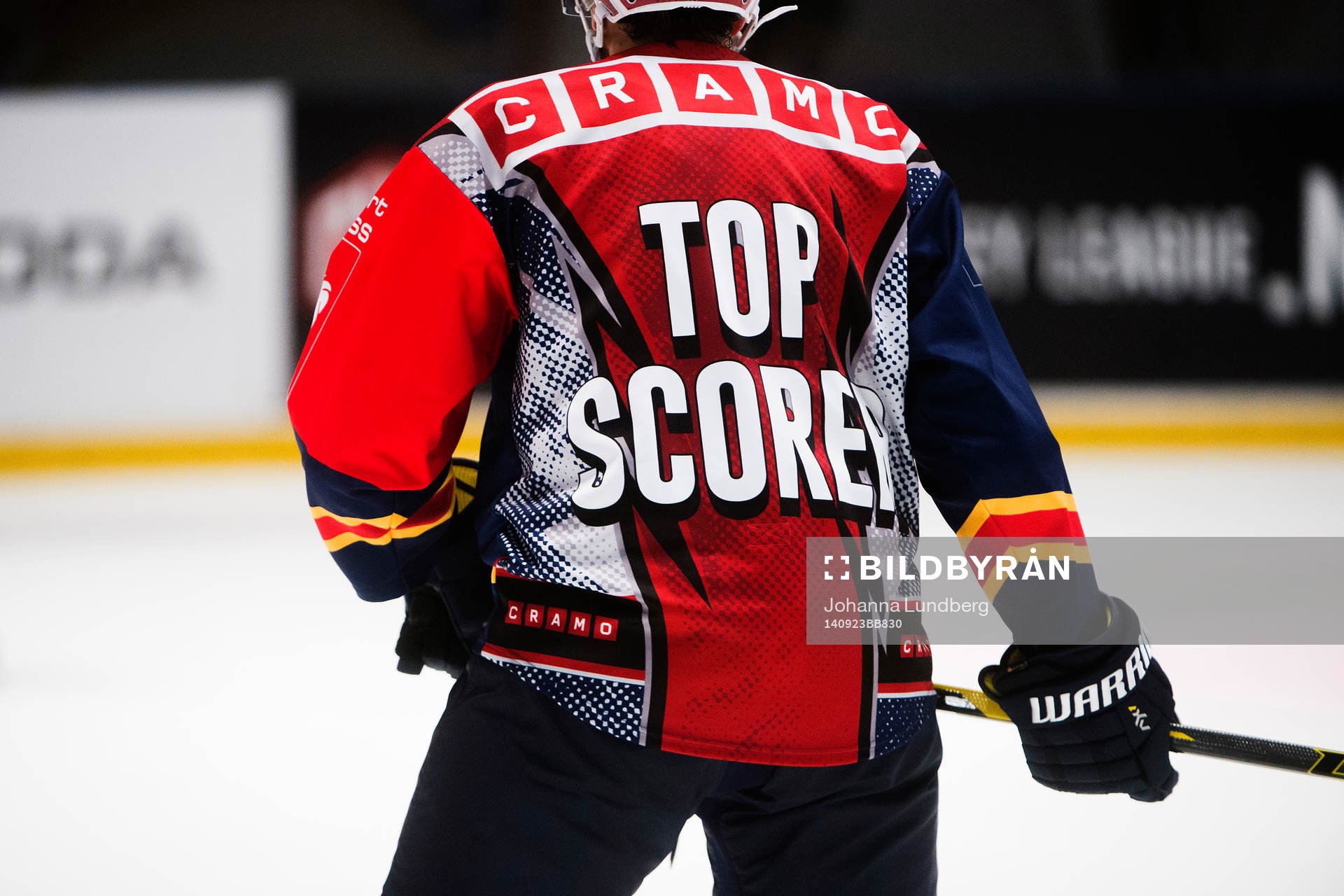 Djurgårdens Alexander Deilert bär en Top Scorer tröja