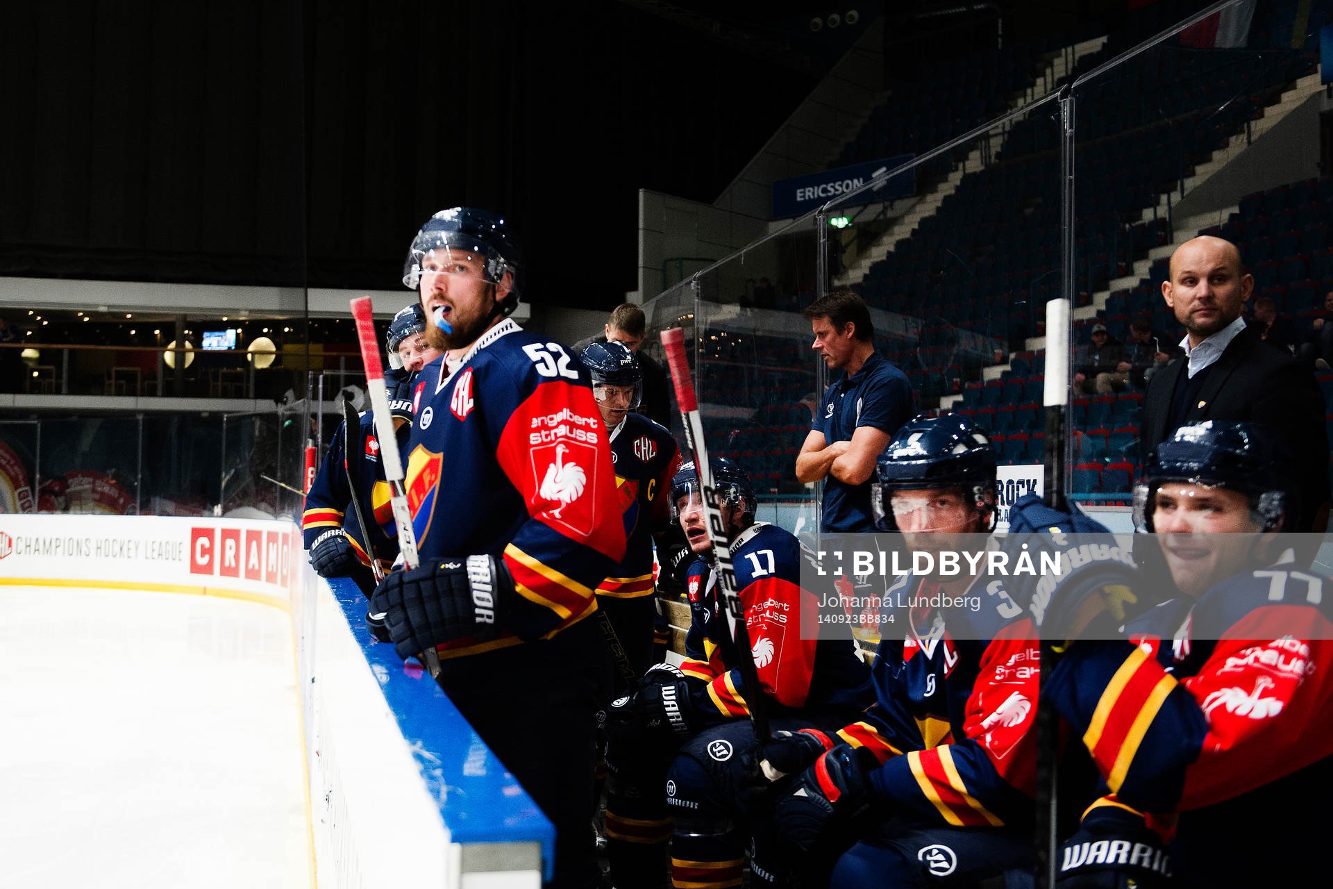 Djurgårdens Mikael Ahlén, Mikael Samuelsson och Erik