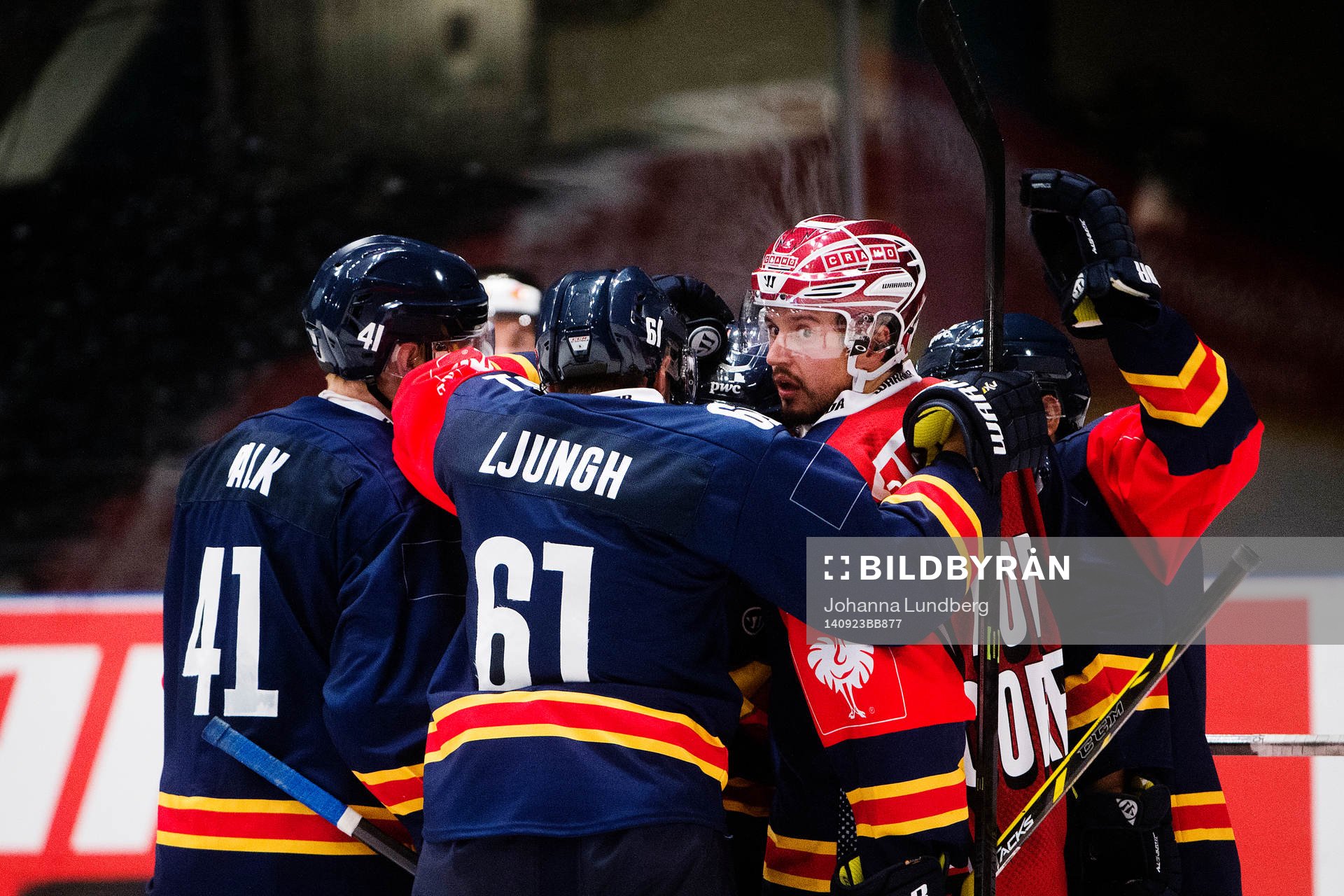 Djurgårdens spelare jublar