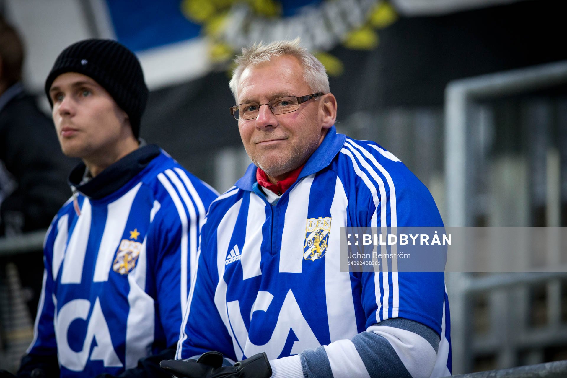 IFK Göteborgs supportrar och fans innan matchen mellan