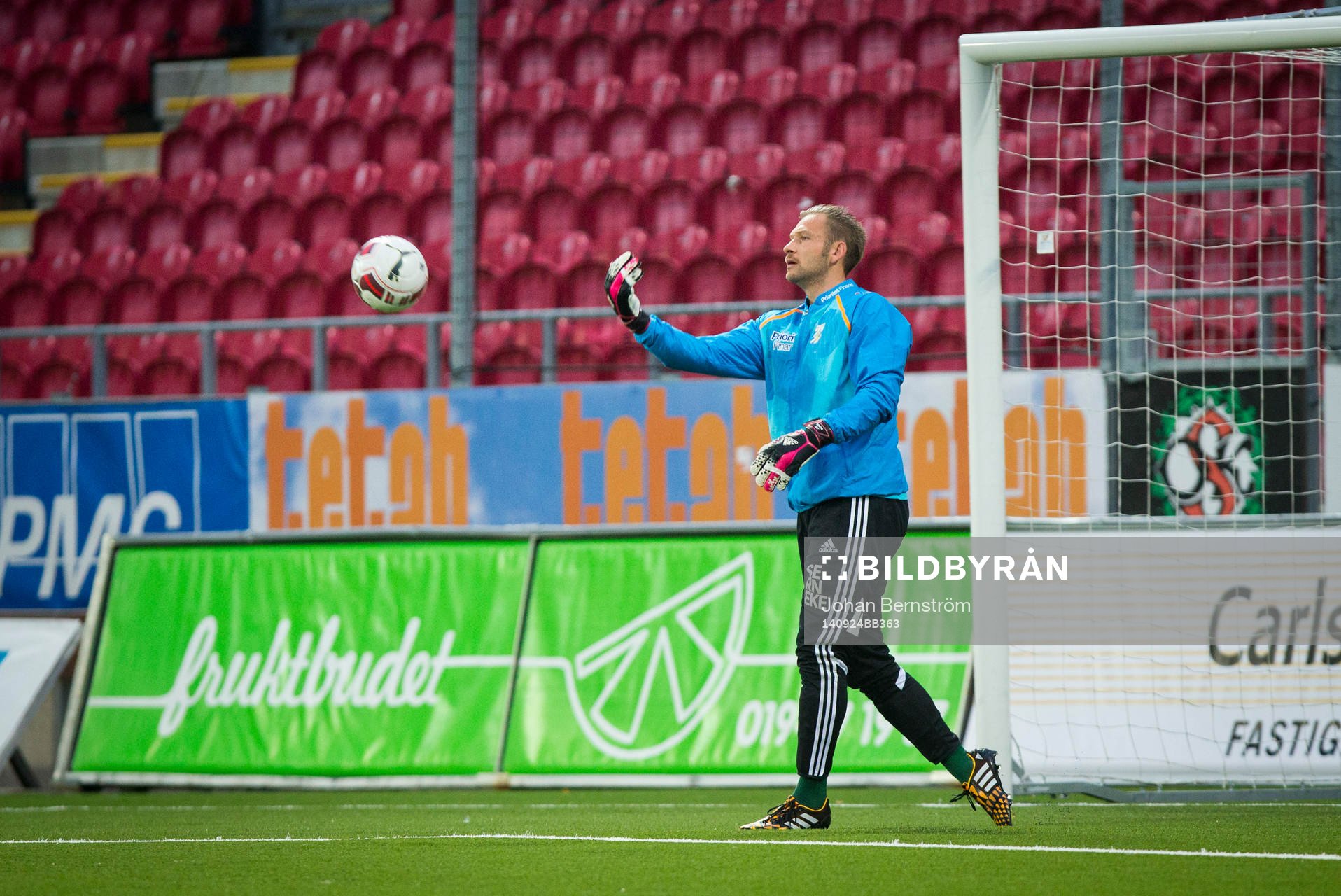 IFK Göteborgs målvakt John Alvbåge innan matchen mellan
