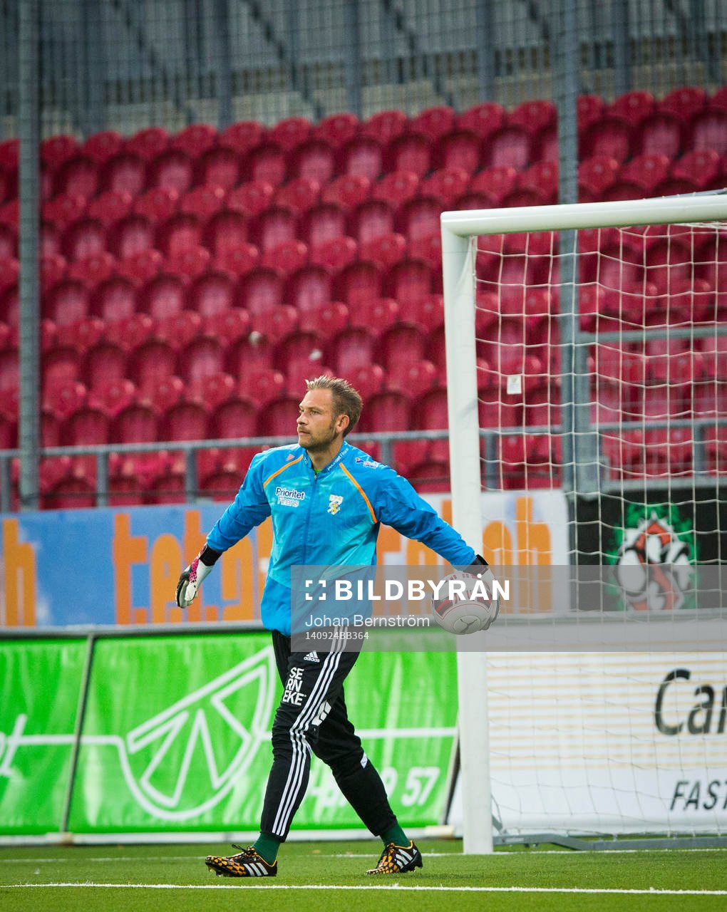IFK Göteborgs målvakt John Alvbåge innan matchen mellan