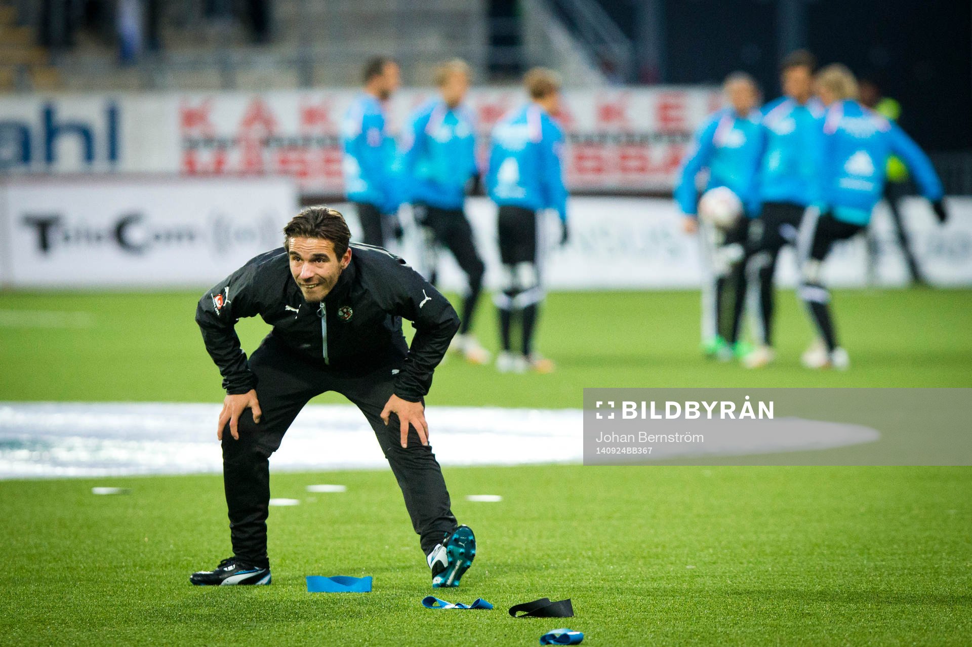 Örebros Nordin Gerzic innan matchen mellan Örebro och Göteborg i Allsvenskan den 24 september 2014 i Örebro.