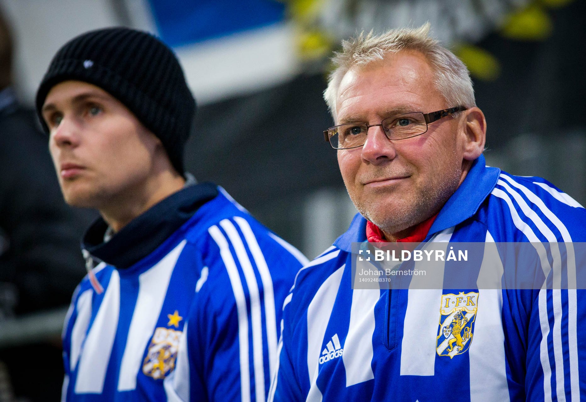 IFK Göteborgs supportrar och fans innan matchen mellan