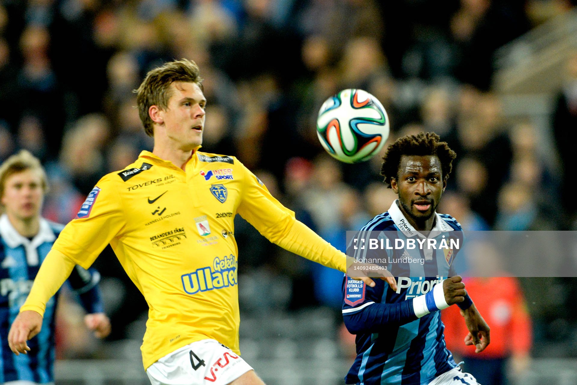 Falkenbergs Daniel Johansson och Djurgårdens Amadou Jawo