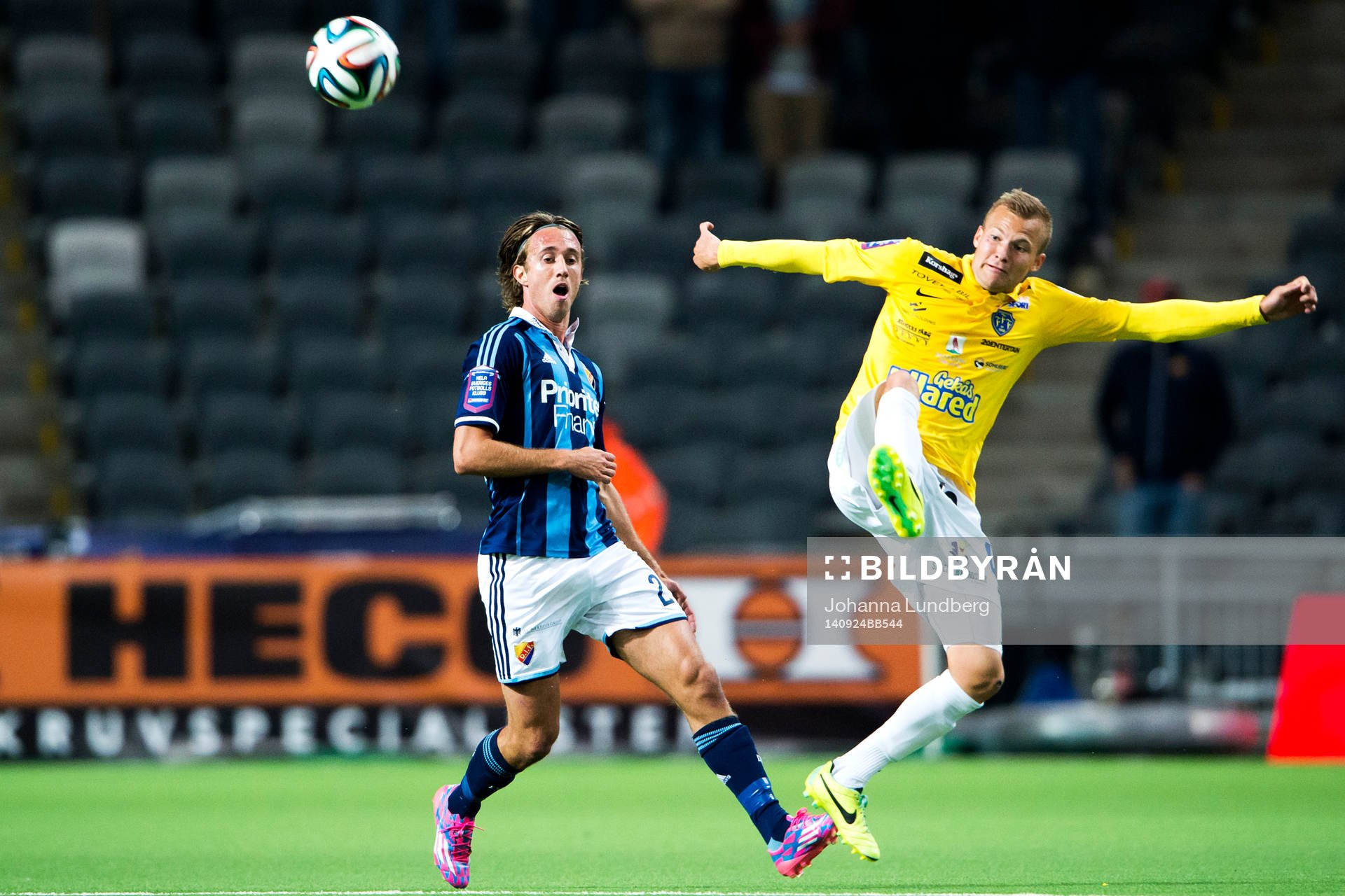 Djurgårdens Philip Hellqvist och Falkenbergs Rasmus