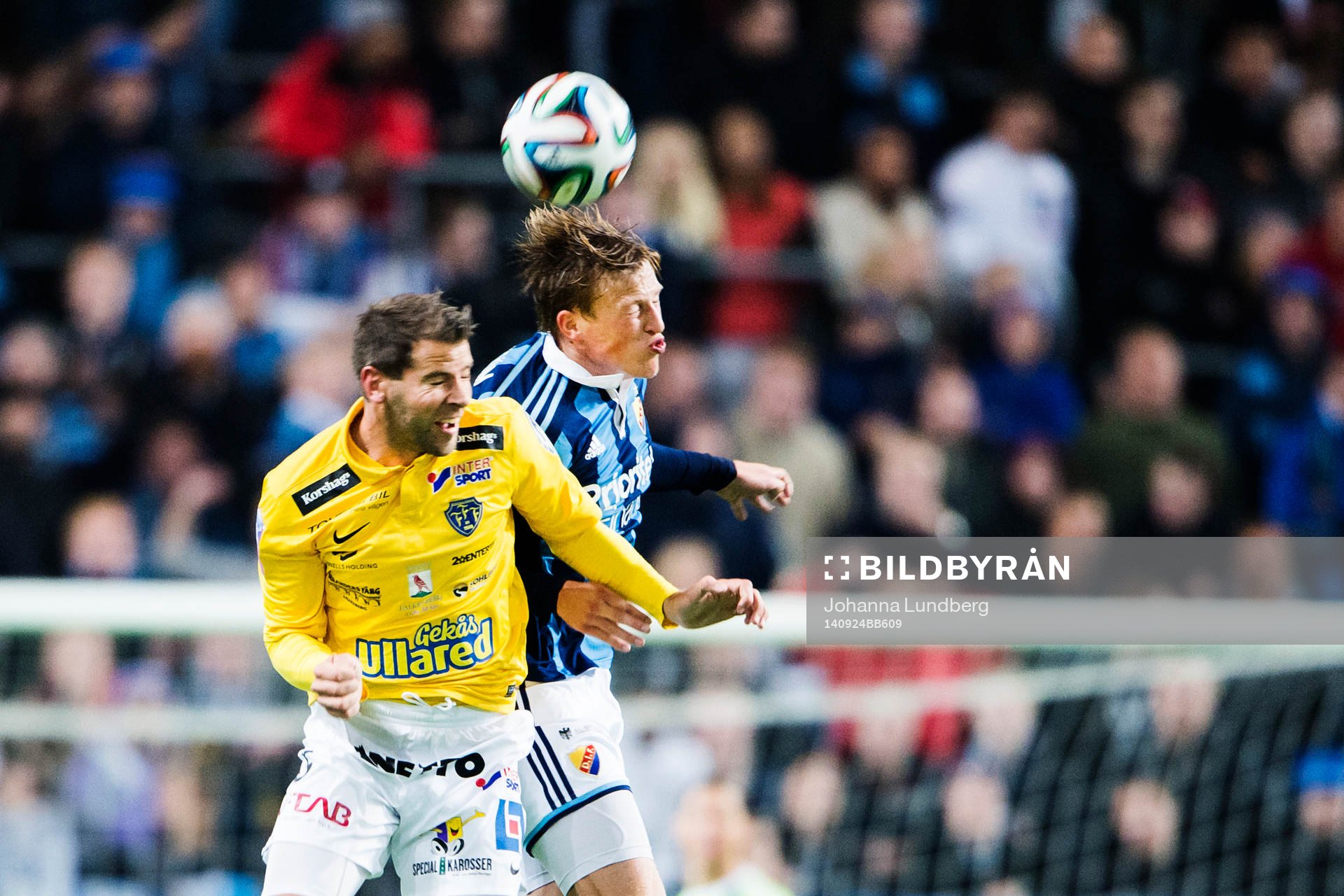 Falkenbergs Stefan Rodevåg och Djurgårdens Emil Bergström