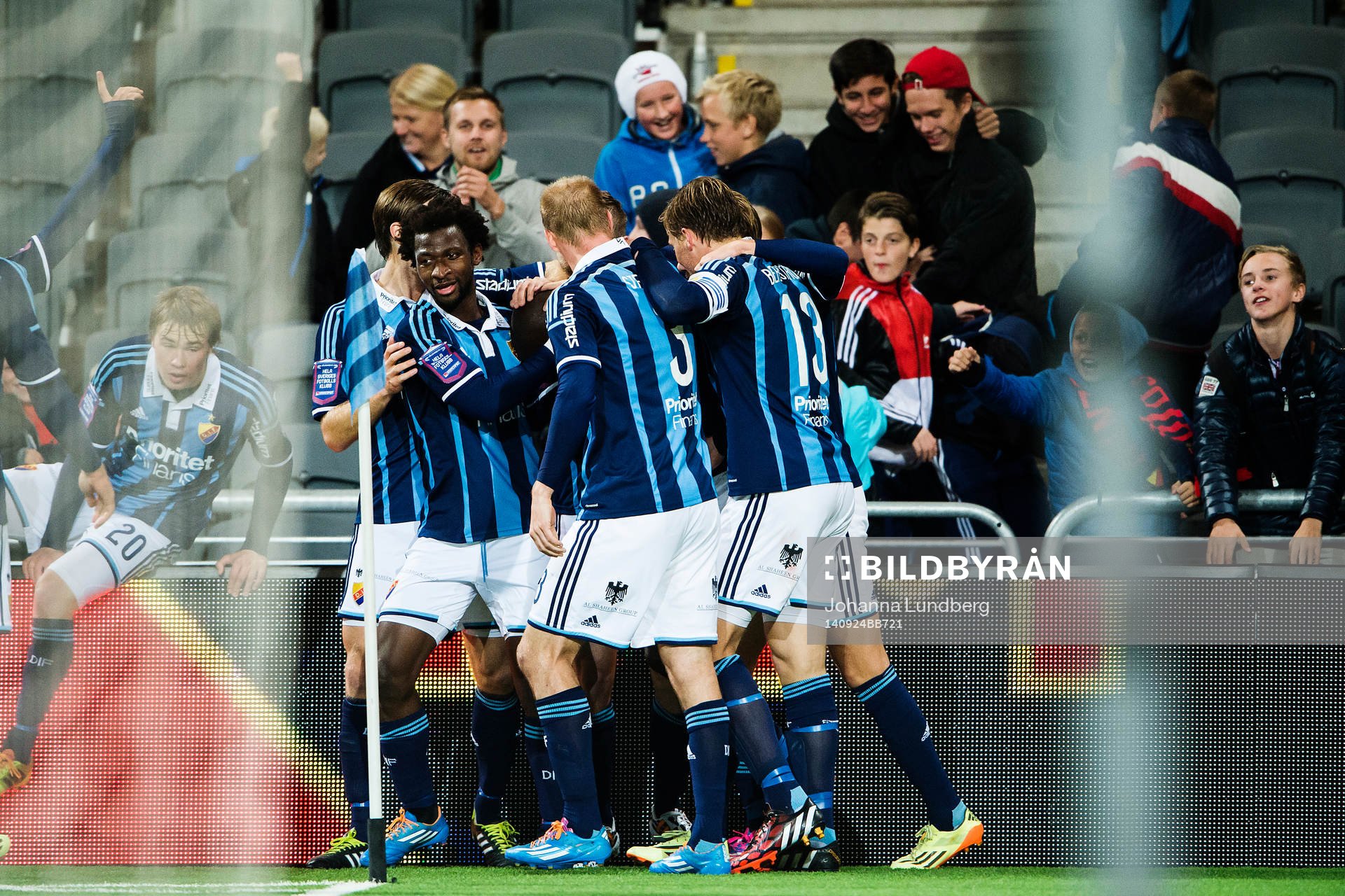 Djurgårdens spelare jublar