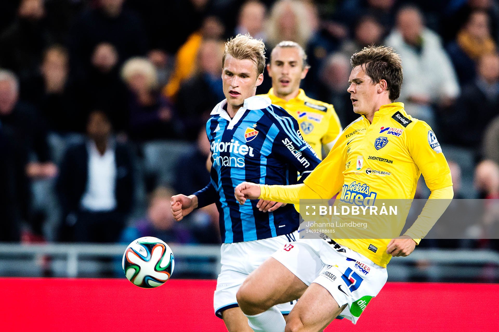 Djurgårdens Sebastian Andersson och Falkenbergs Daniel