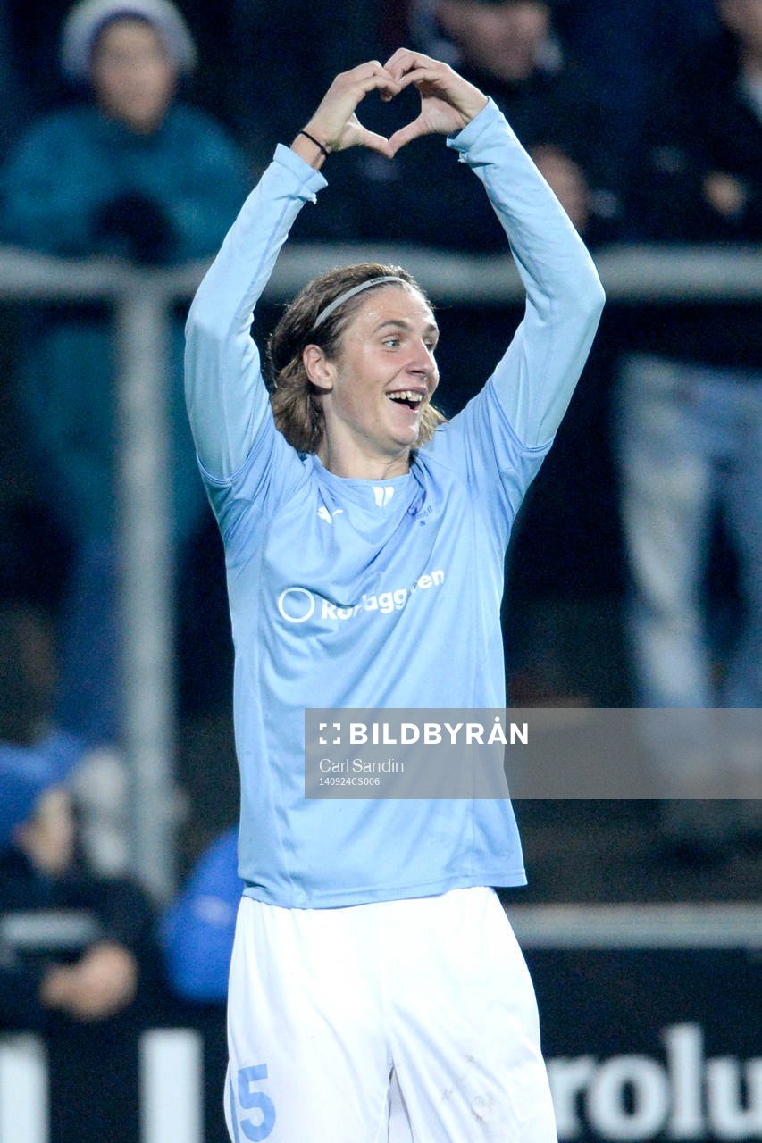 Malmö FFs Pawel Cibicki jublar