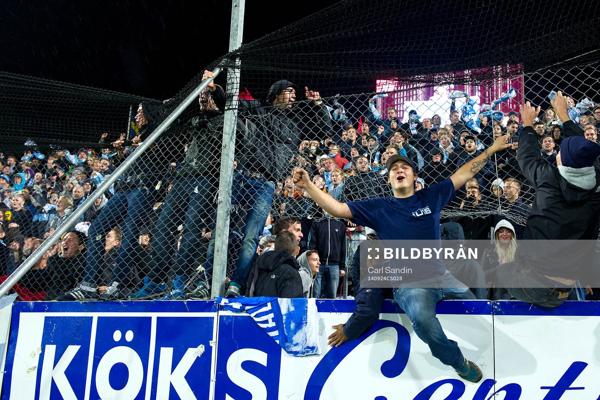 Malmö FFs supportrar jublar