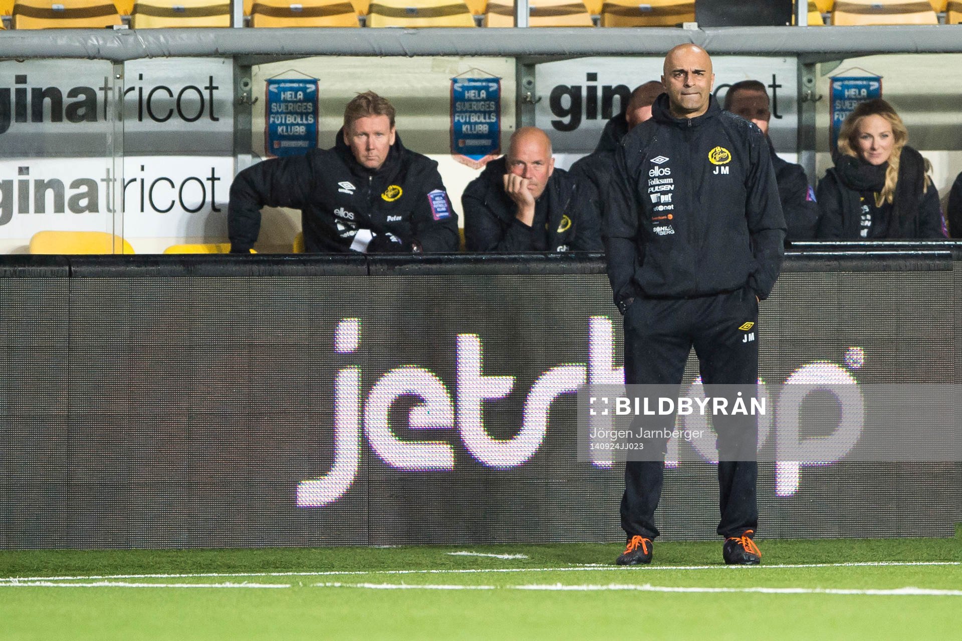 Elfsborgs tränare Jan Mian med assisterande tränare Peter