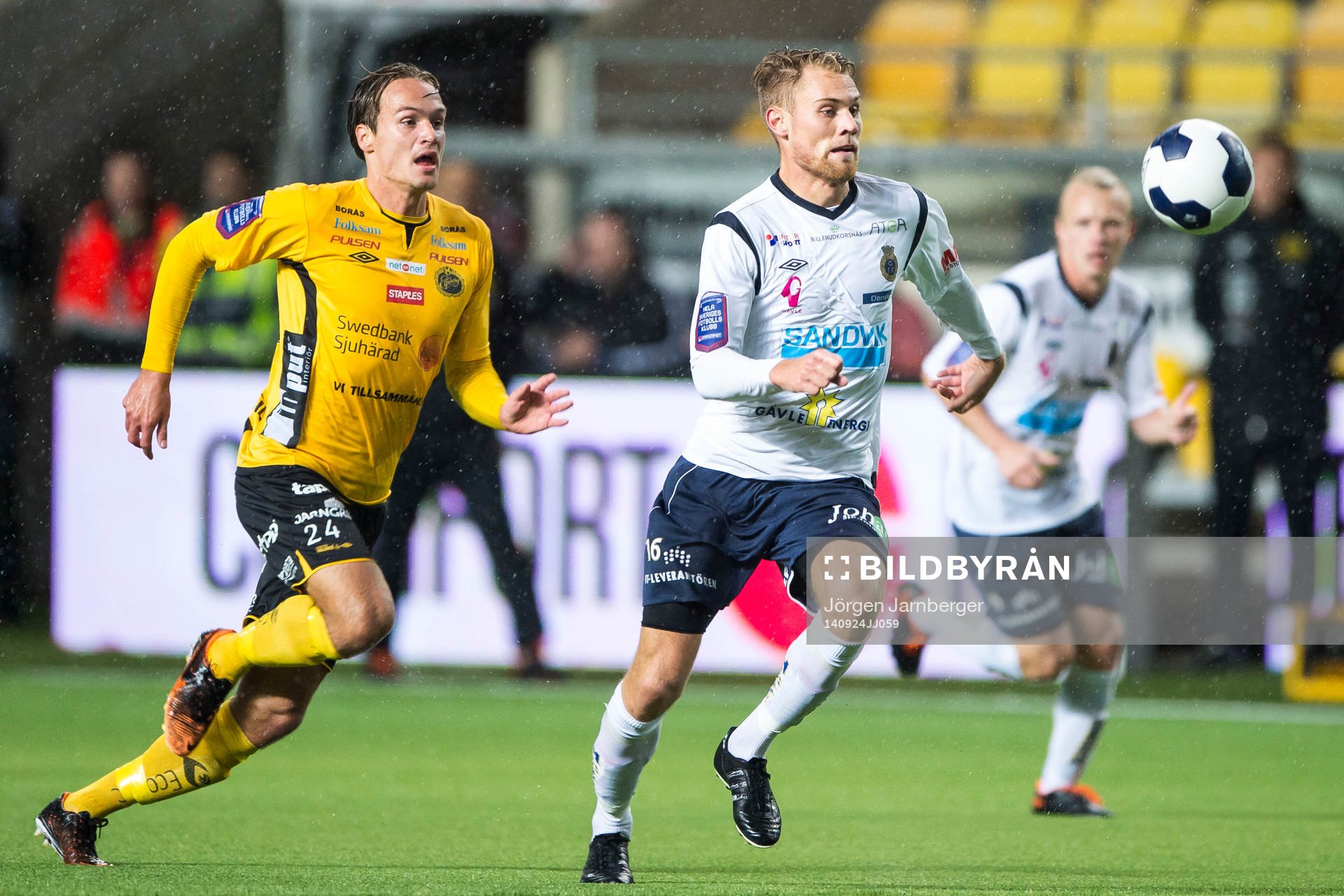 Gefles David Fällman jagas av Elfsborgs Viktor Prodell