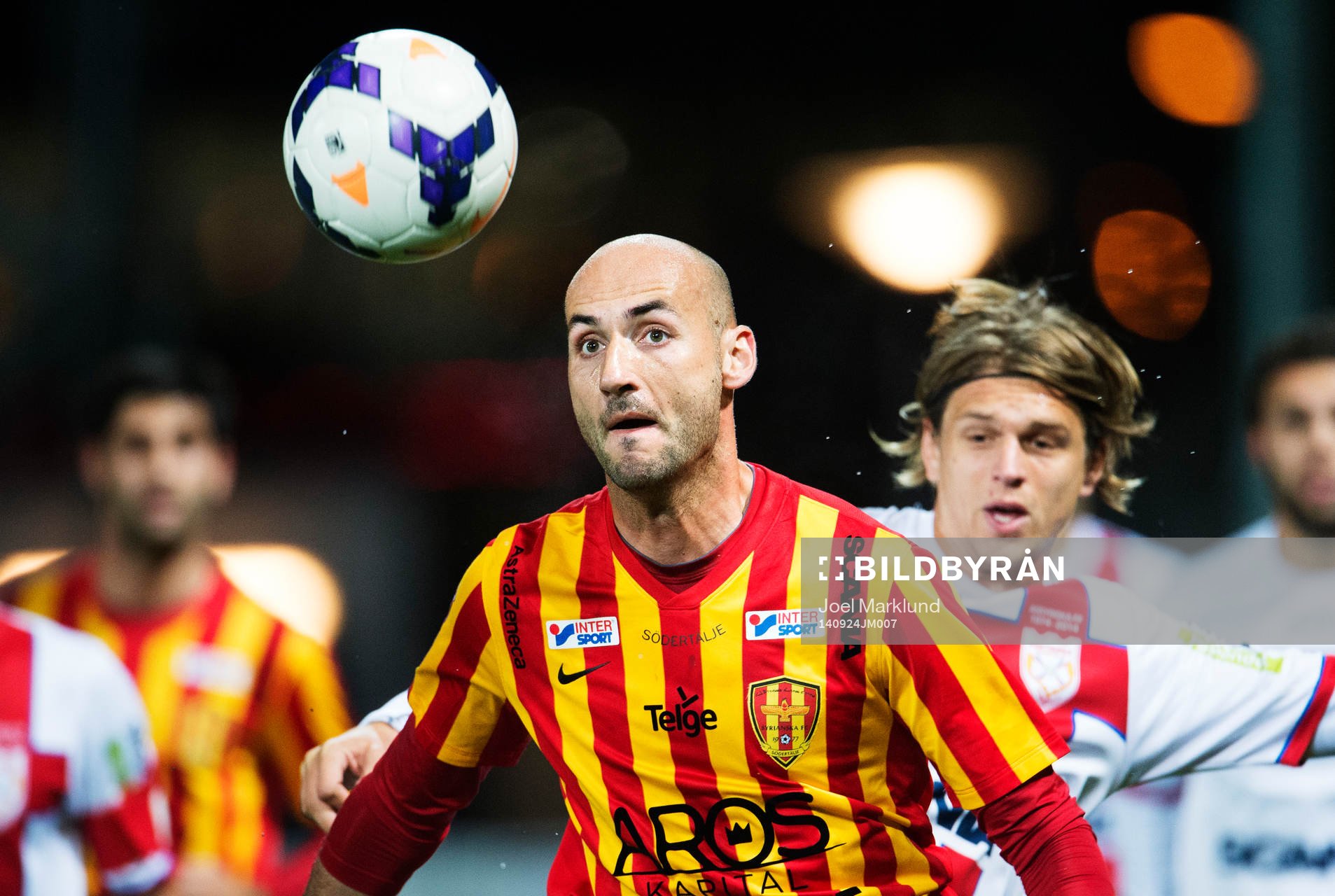 Syrianskas Dinko Felic har fokus på bollen