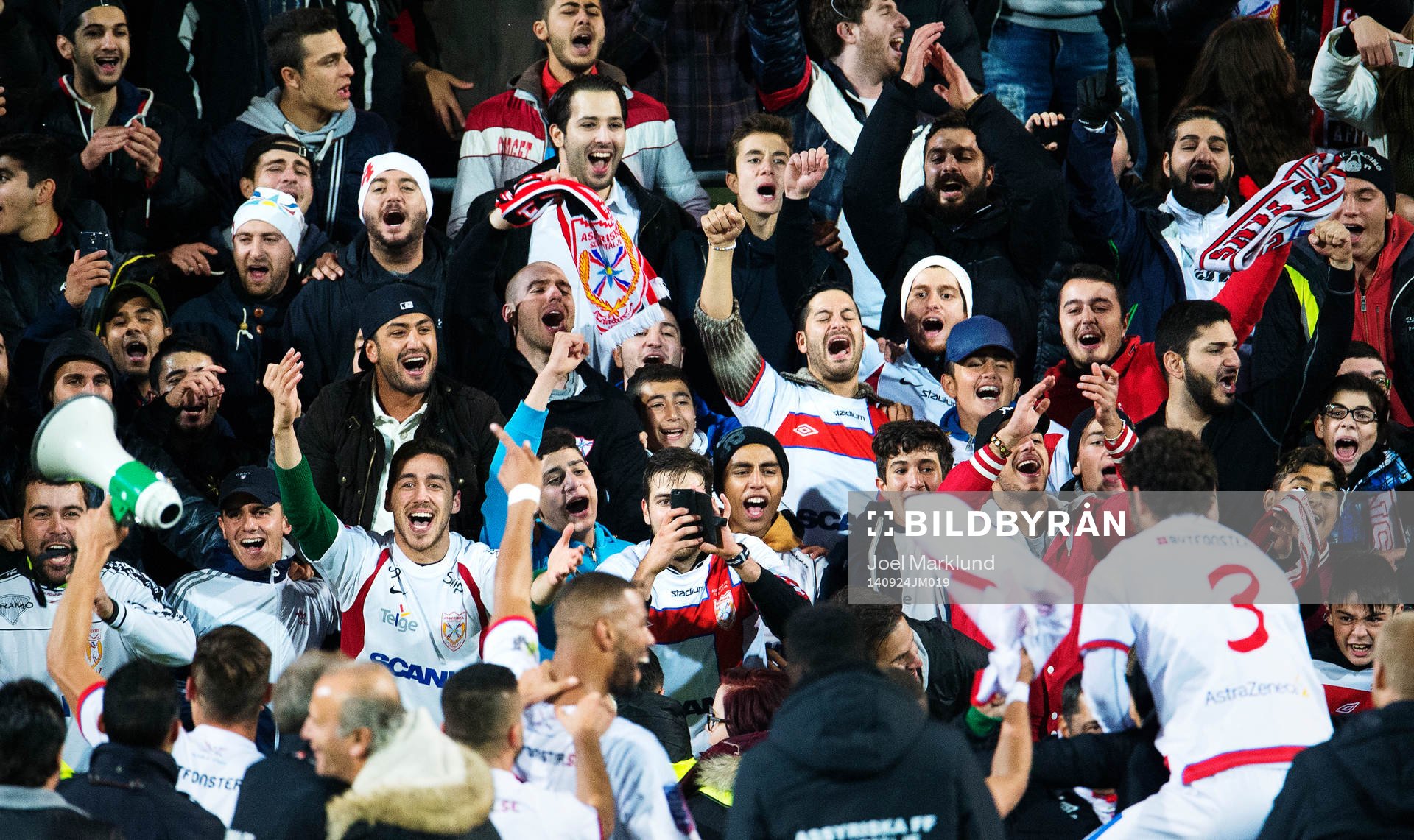 Assyriskas spelare jublar