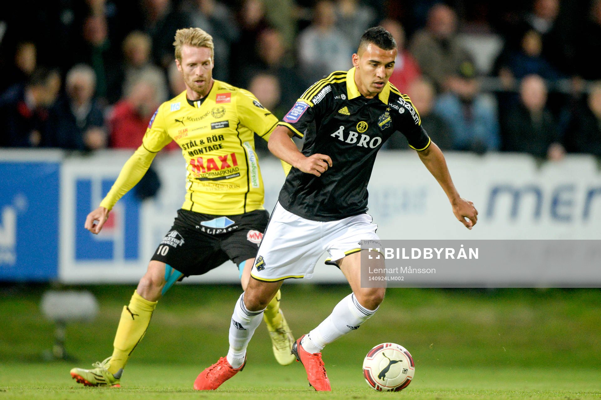 s Nabil Bahoui i matchen i allsvenskan mellan Mjällby och