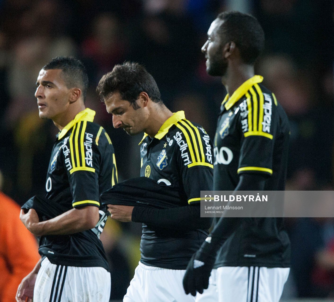 s Nabil Bahoui, Celso Borges och Henok Goitom deppar vid