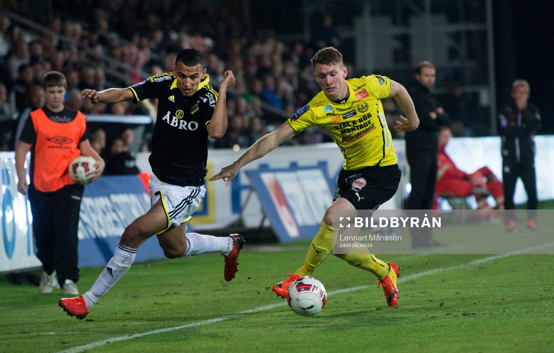 s Nabil Bahoui  i matchen i allsvenskan mellan Mjällby och