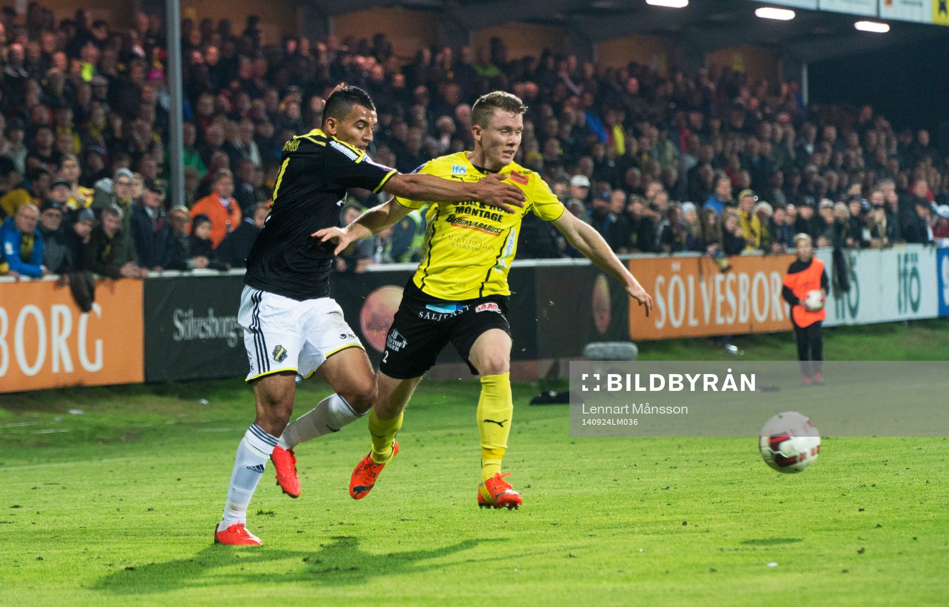 s Nabil Bahoui  i matchen i allsvenskan mellan Mjällby och