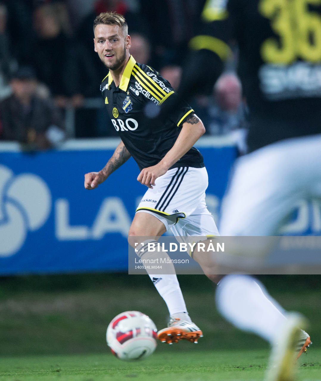 s Alexander Milosevic i matchen i allsvenskan mellan