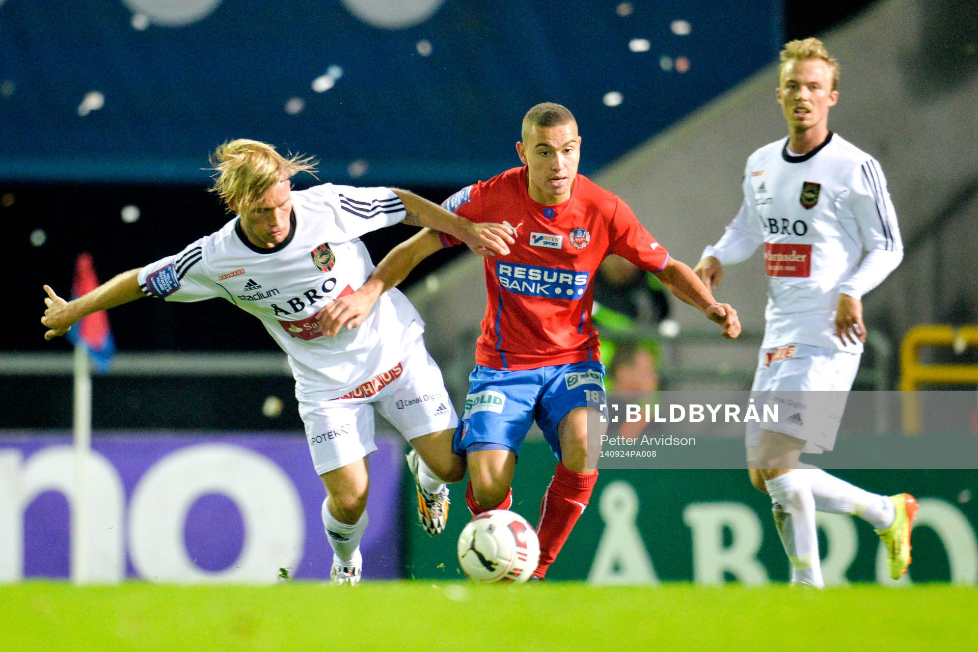 Brommapojkarnas Nicklas Bärkroth och Helsingborgs Jordan