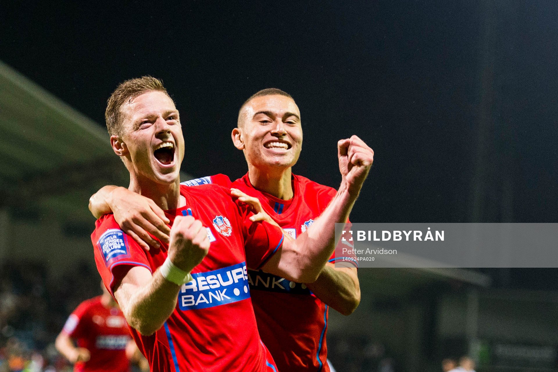 Helsingborgs Arnór Smárason jublar