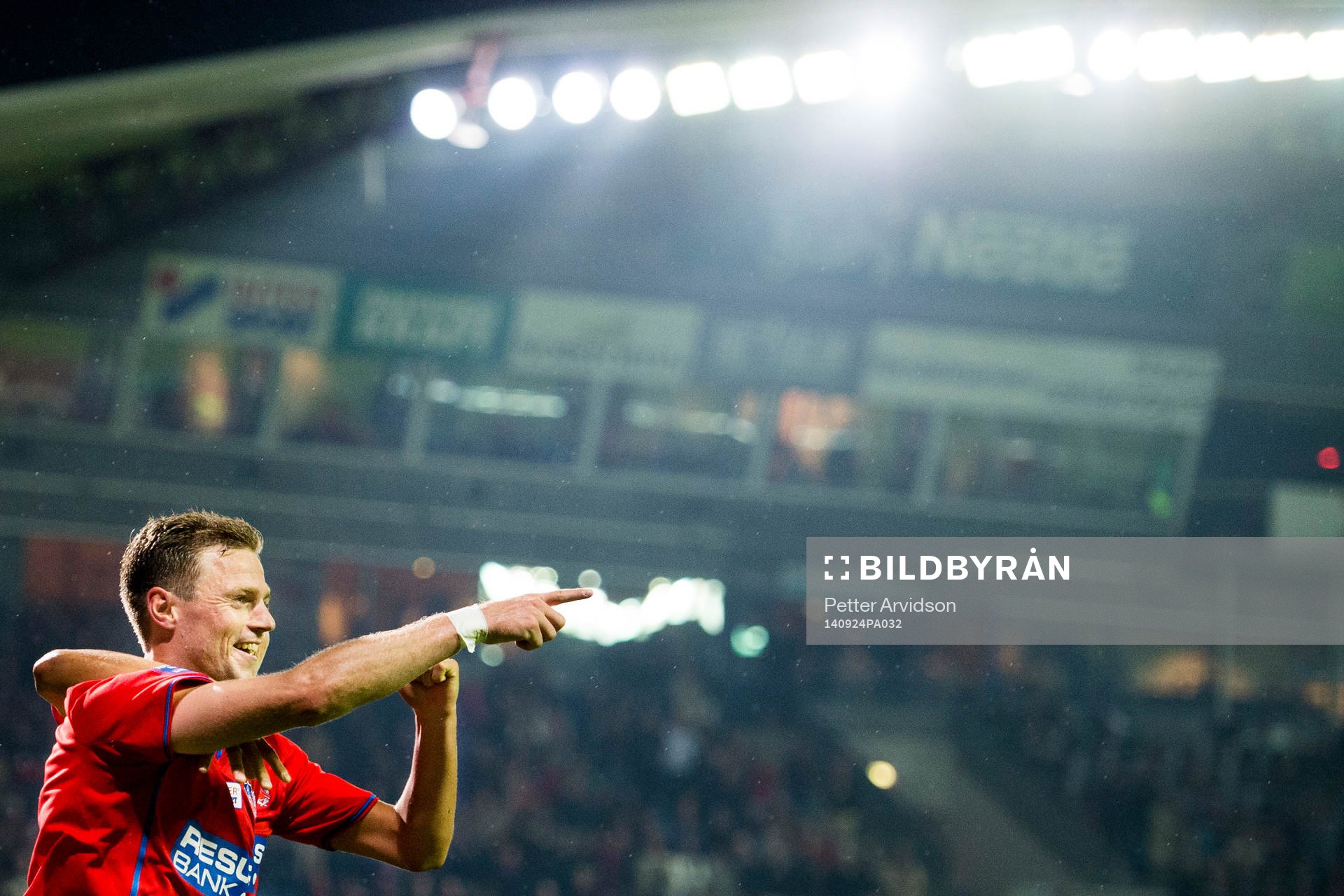 Helsingborgs Arnór Smárason jublar