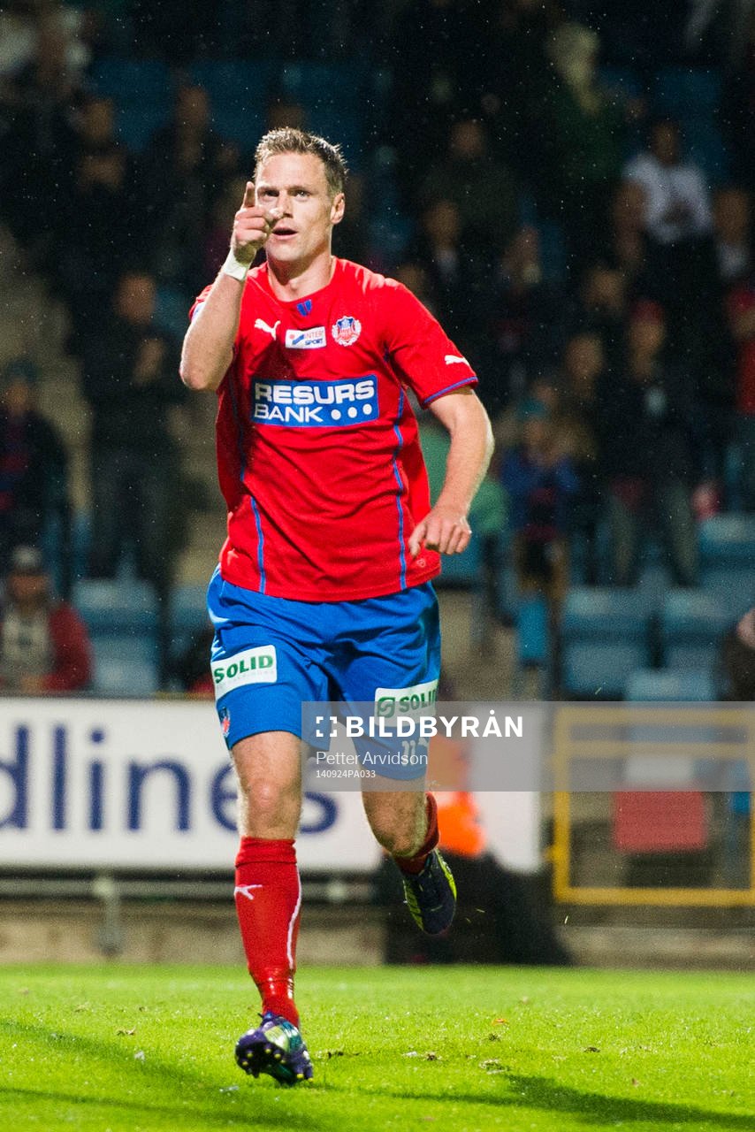 Helsingborgs Arnór Smárason jublar