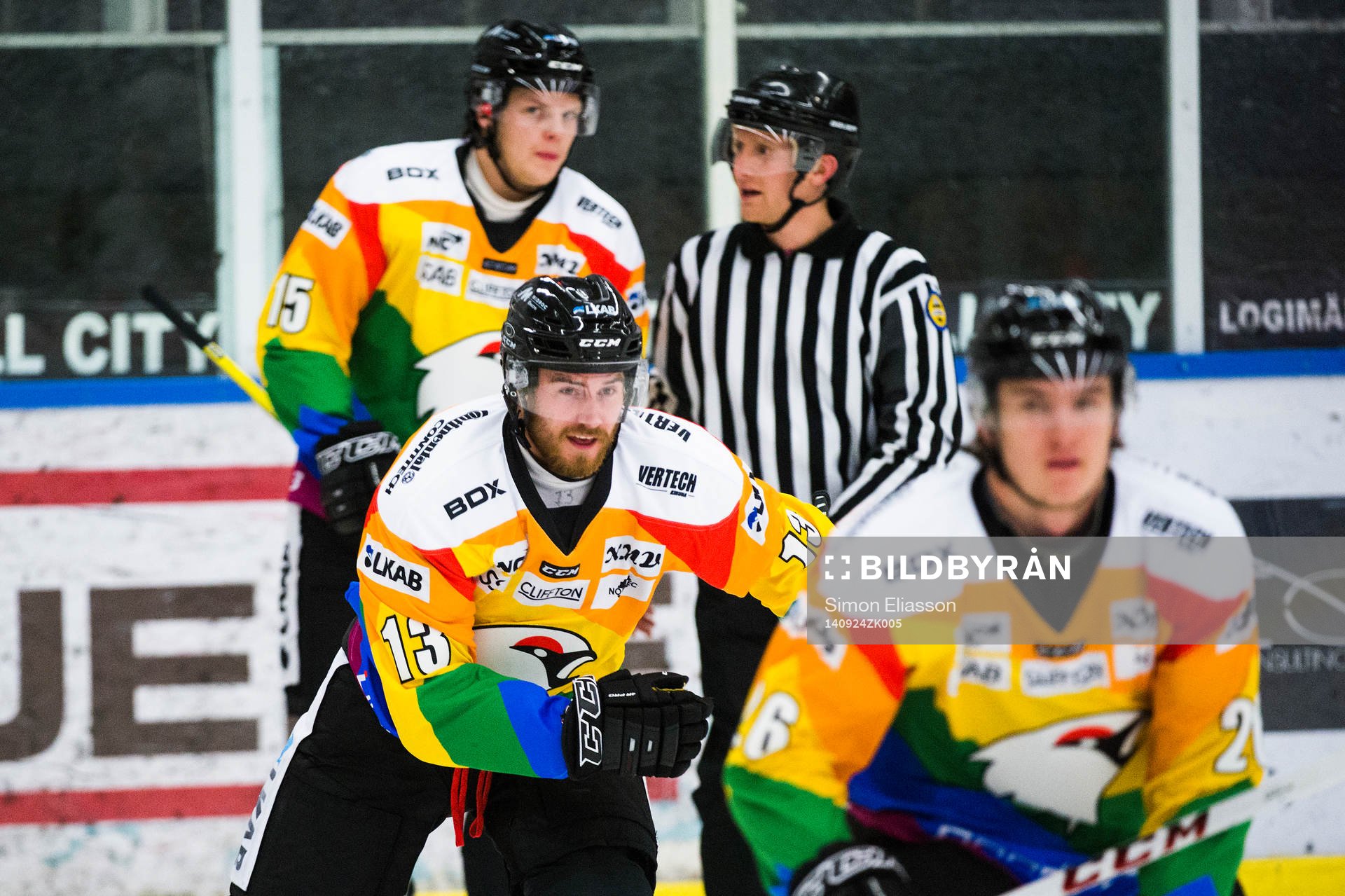 Kirunas Simon Hammar, Emil Jakobsson och Markus Hägglund