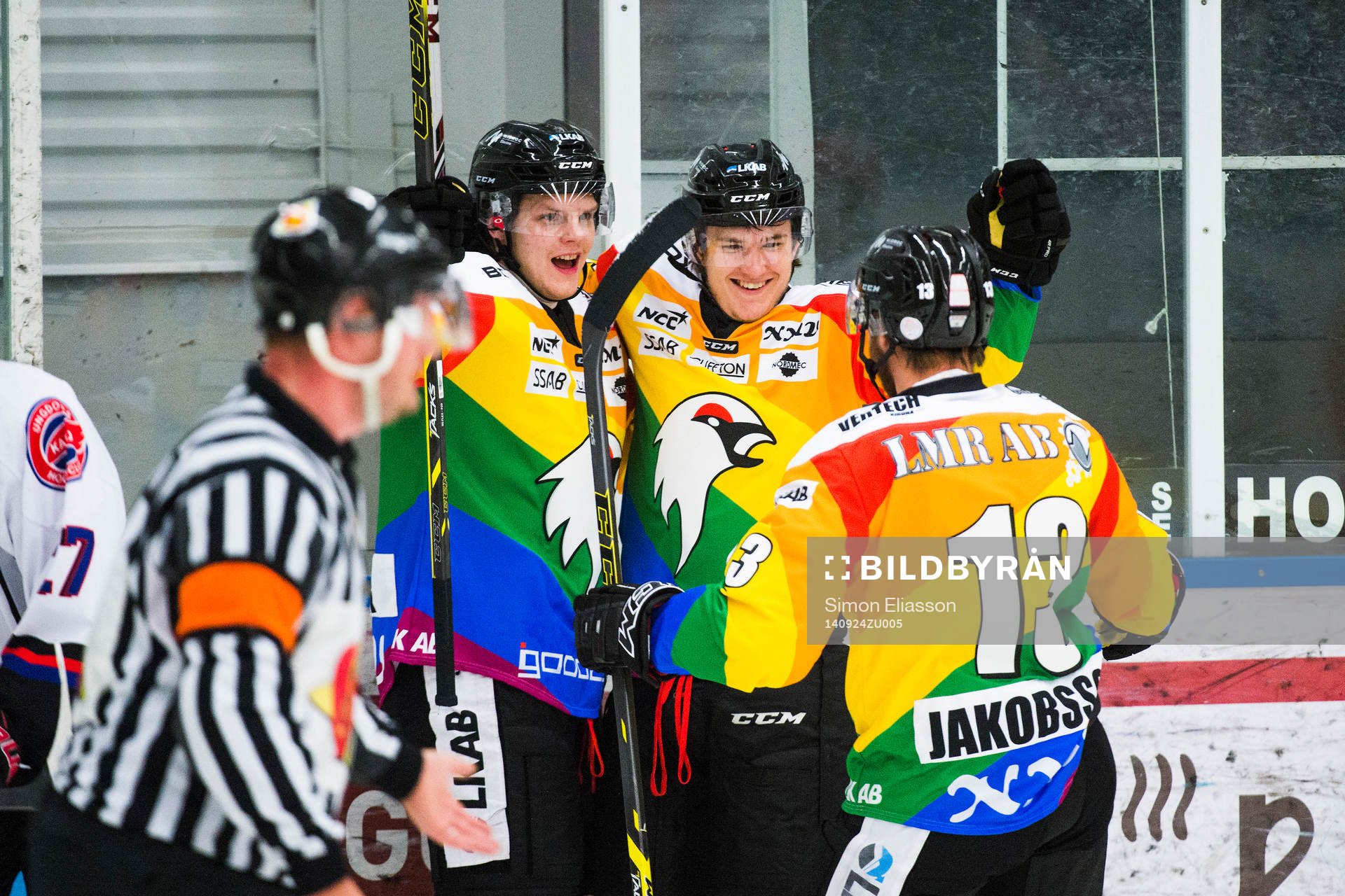 Kirunas Simon Hammar, Markus Hägglund och Emil Jakobsson