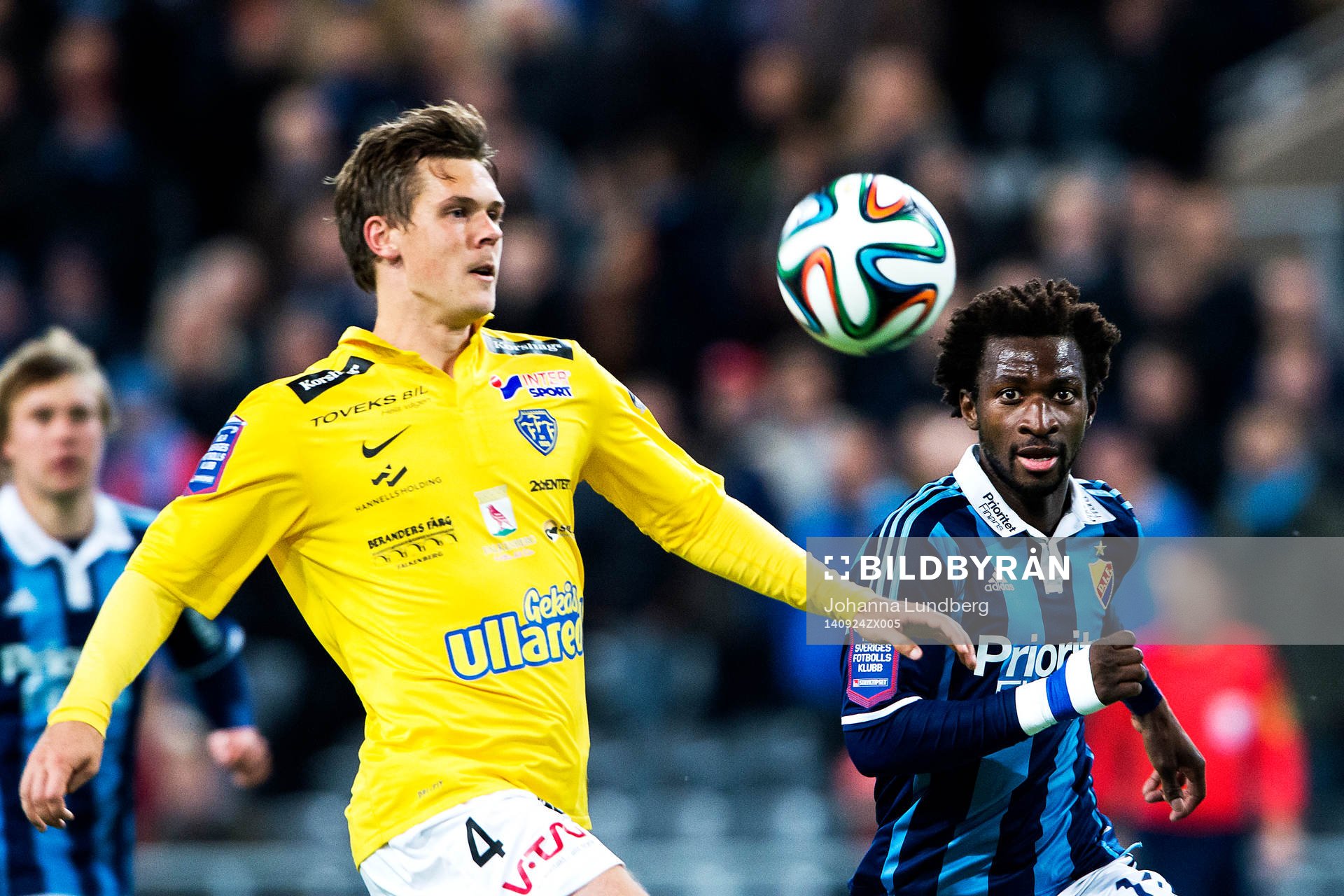 Falkenbergs Daniel Johansson och Djurgårdens Amadou Jawo
