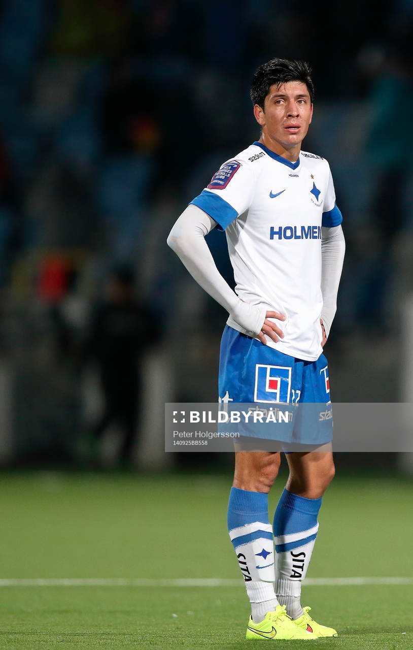 Norrköpings Christopher Meneses Barrantes deppar