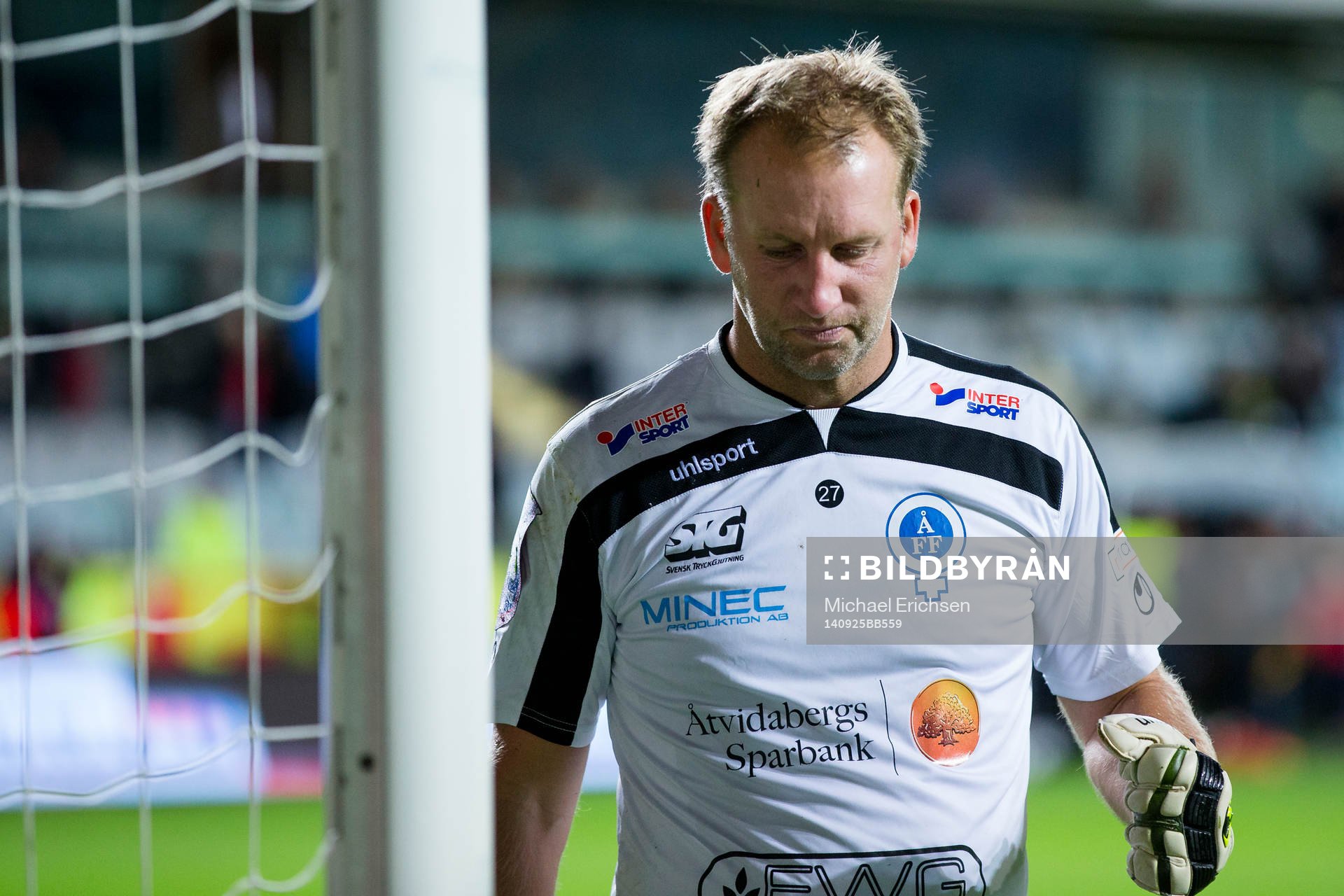 Åtvidabergs målvakt Henrik Gustavsson jublar