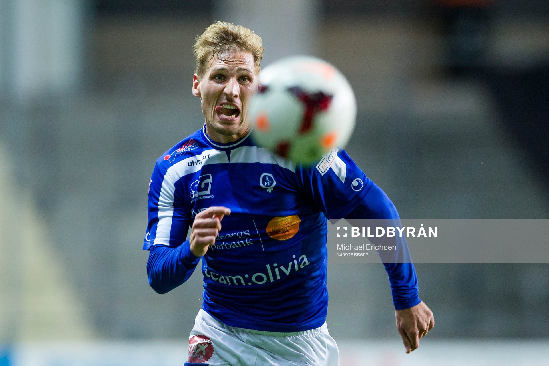 Åtvidabergs Martin Christensen jagar bollen