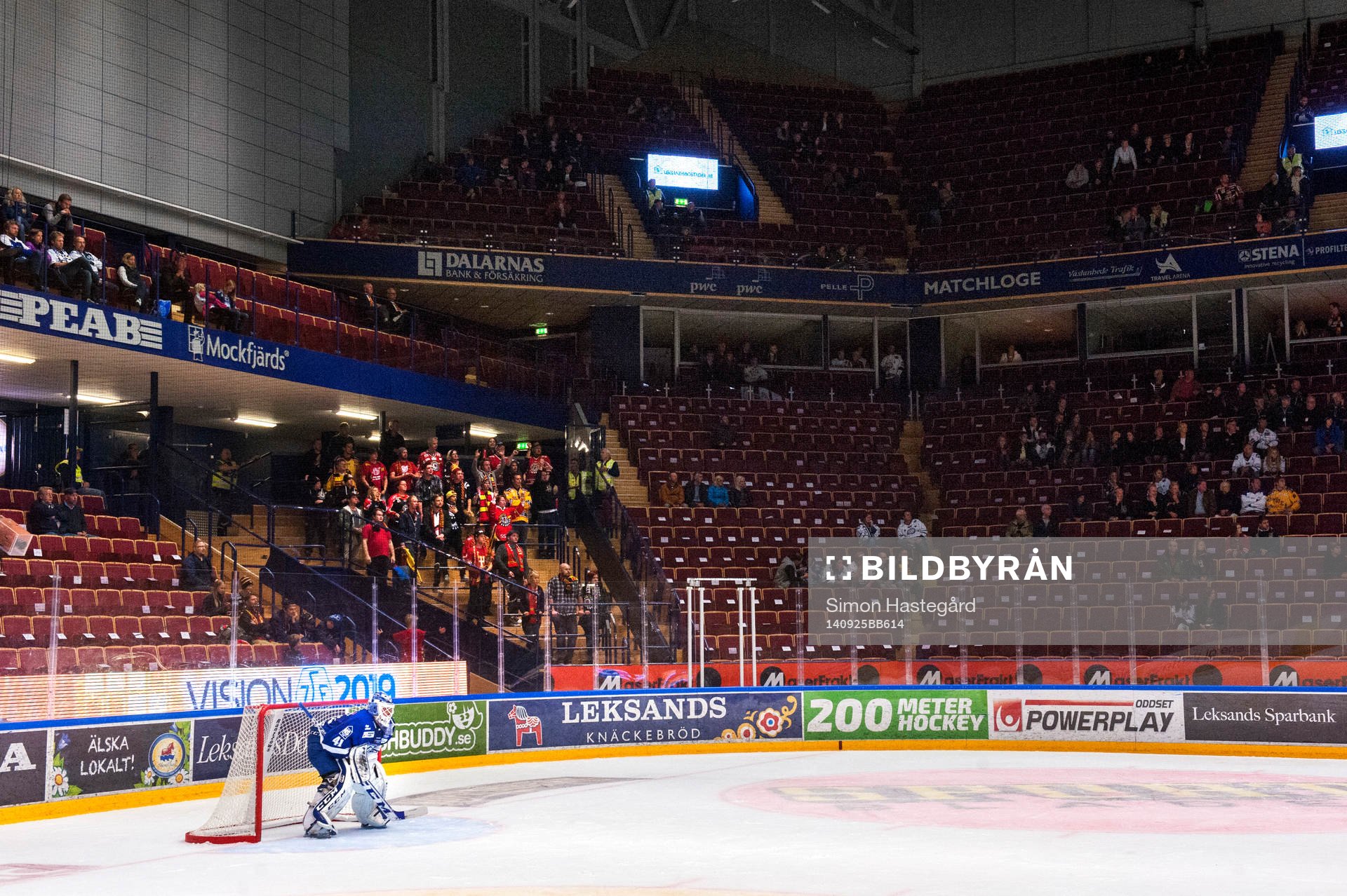 Många i publiken lämnade arenan