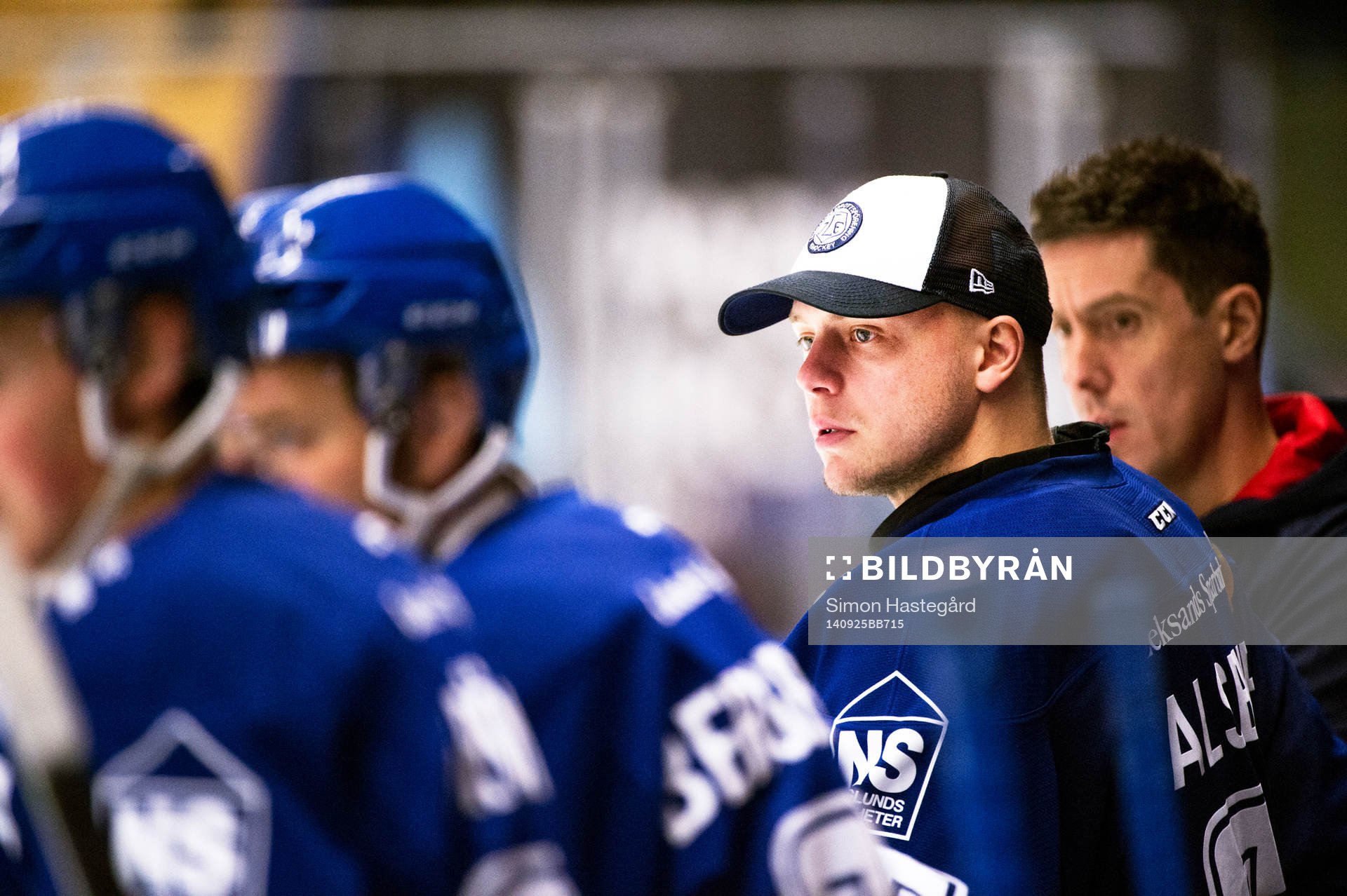 Leksands målvakt Oscar Alsenfelt i båset